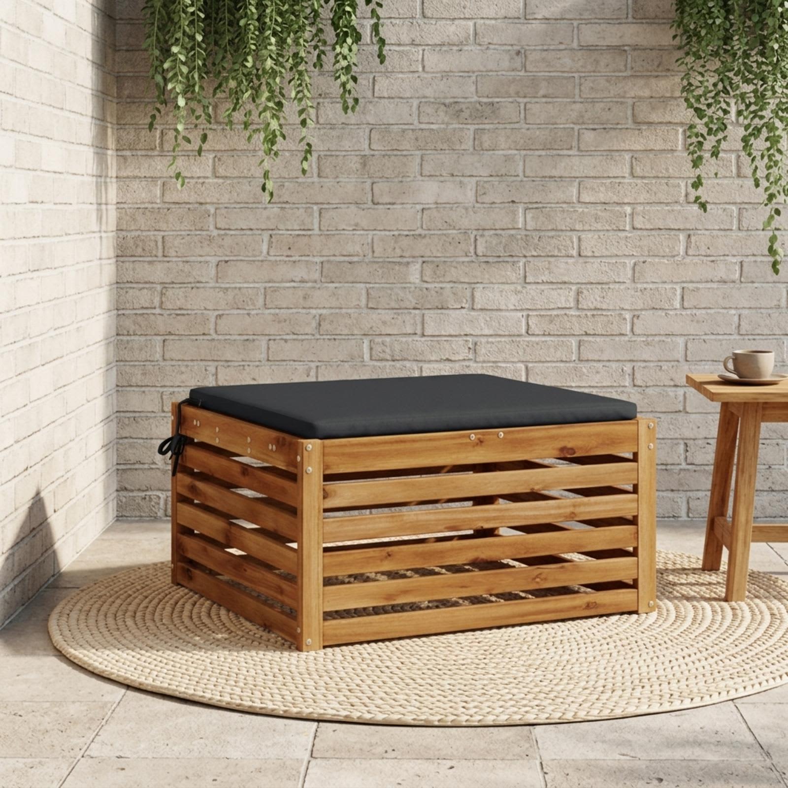 Sedežne blazine SOEST 100% poliester Temno modra 70 x 70 x 3 cm