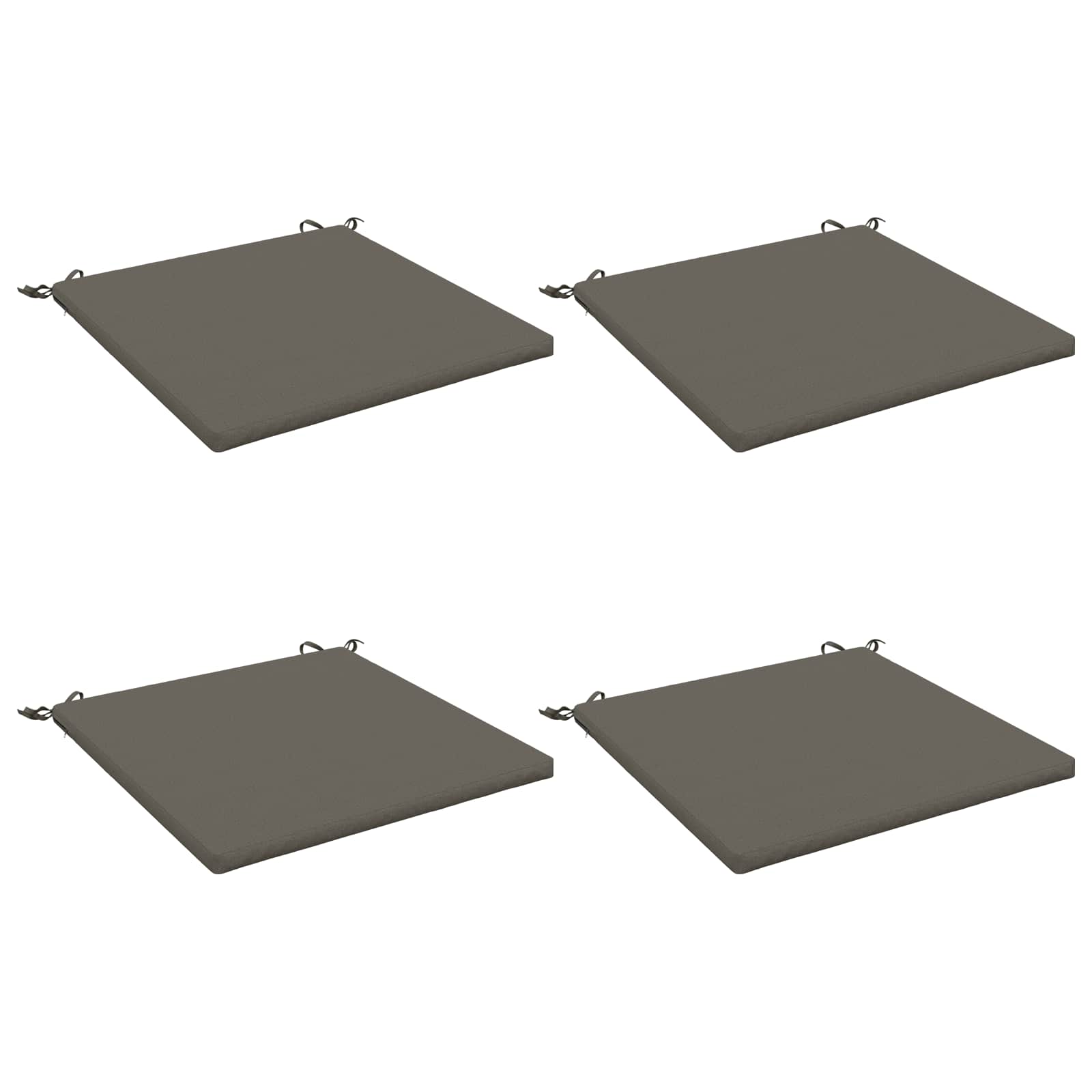 4-Piece Zitkussens SOEST 4 st 100% Polyester Grijs image 1