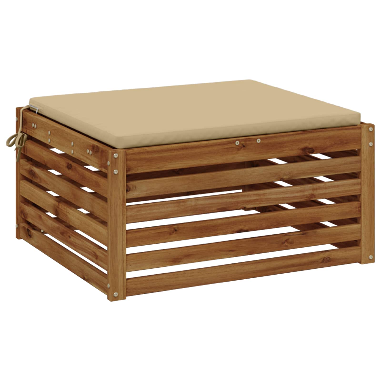 1-Piece Zitkussen SOEST 100% Polyester Beige 60 x 60 x 3 cm image 2