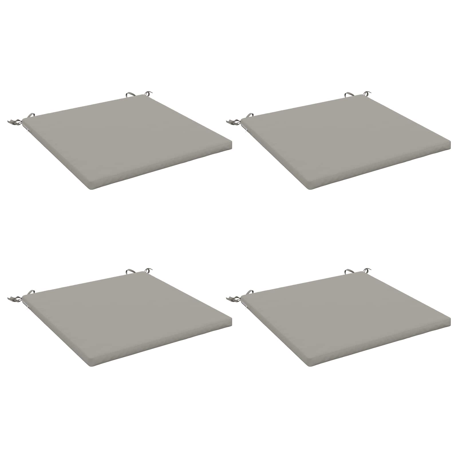 4-Piece Zitkussens SOEST 4 st 100% Polyester Grijs image 1
