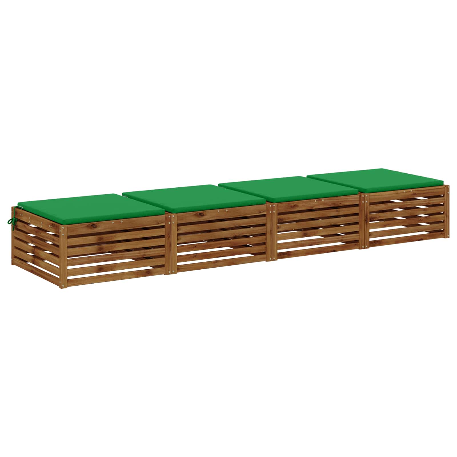 4-Piece Zitkussens SOEST 4 st 100% Polyester Groen image 2