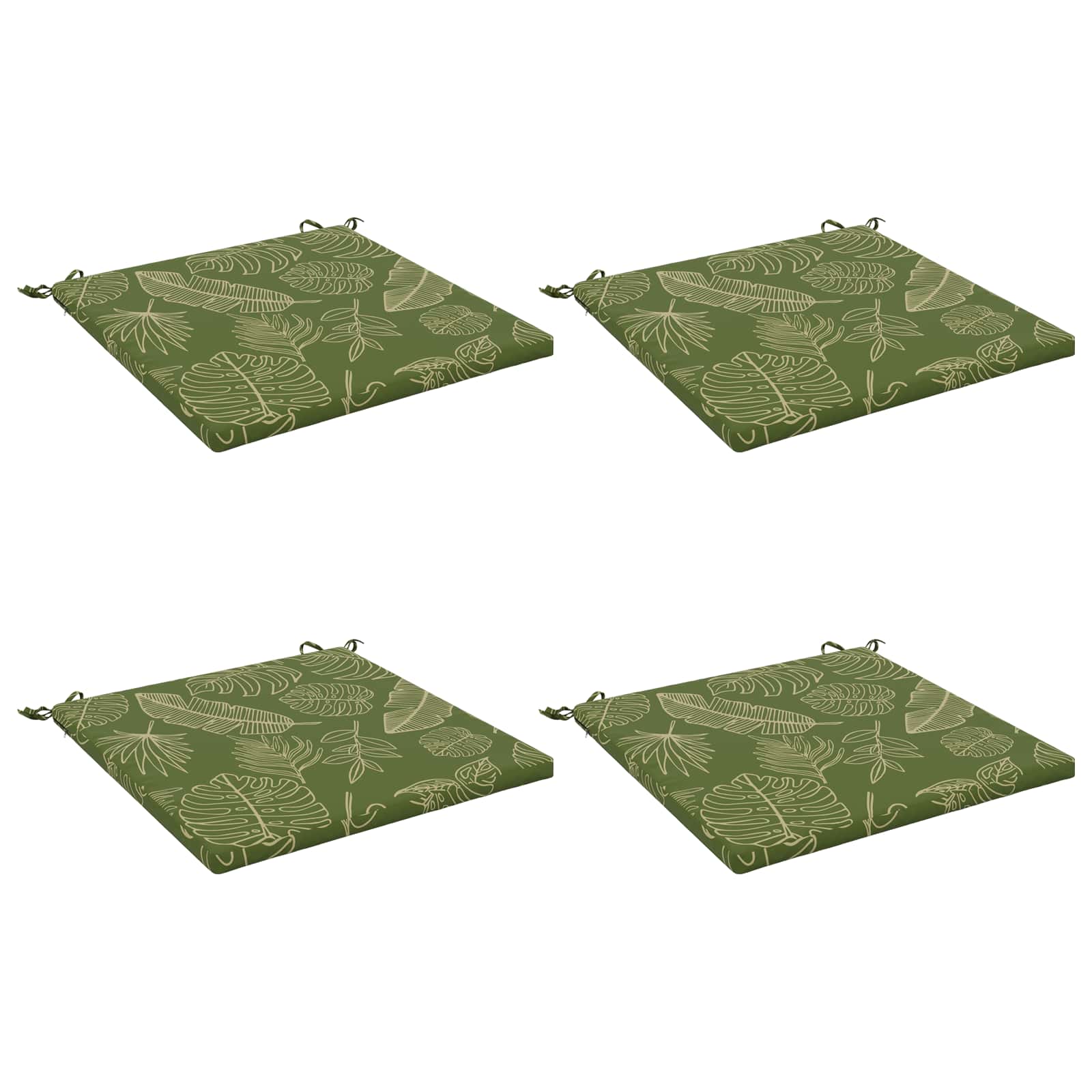 4-Piece Zitkussens SOEST 4 st 100% Polyester Bladontwerp image 1