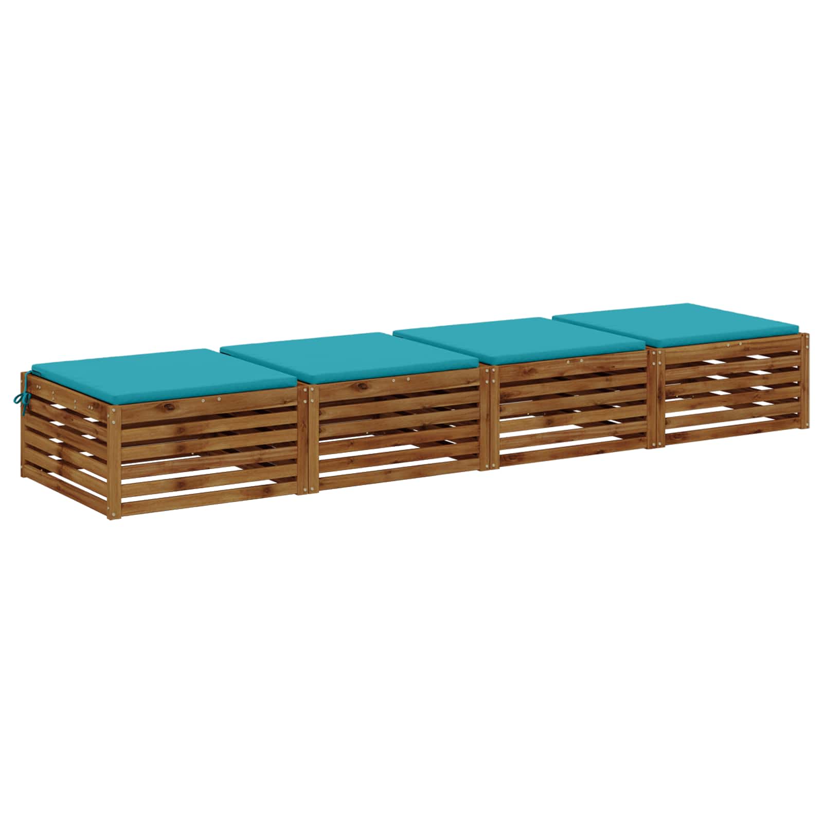 4-Piece Zitkussens SOEST 4 st 100% Polyester Turquoise image 2