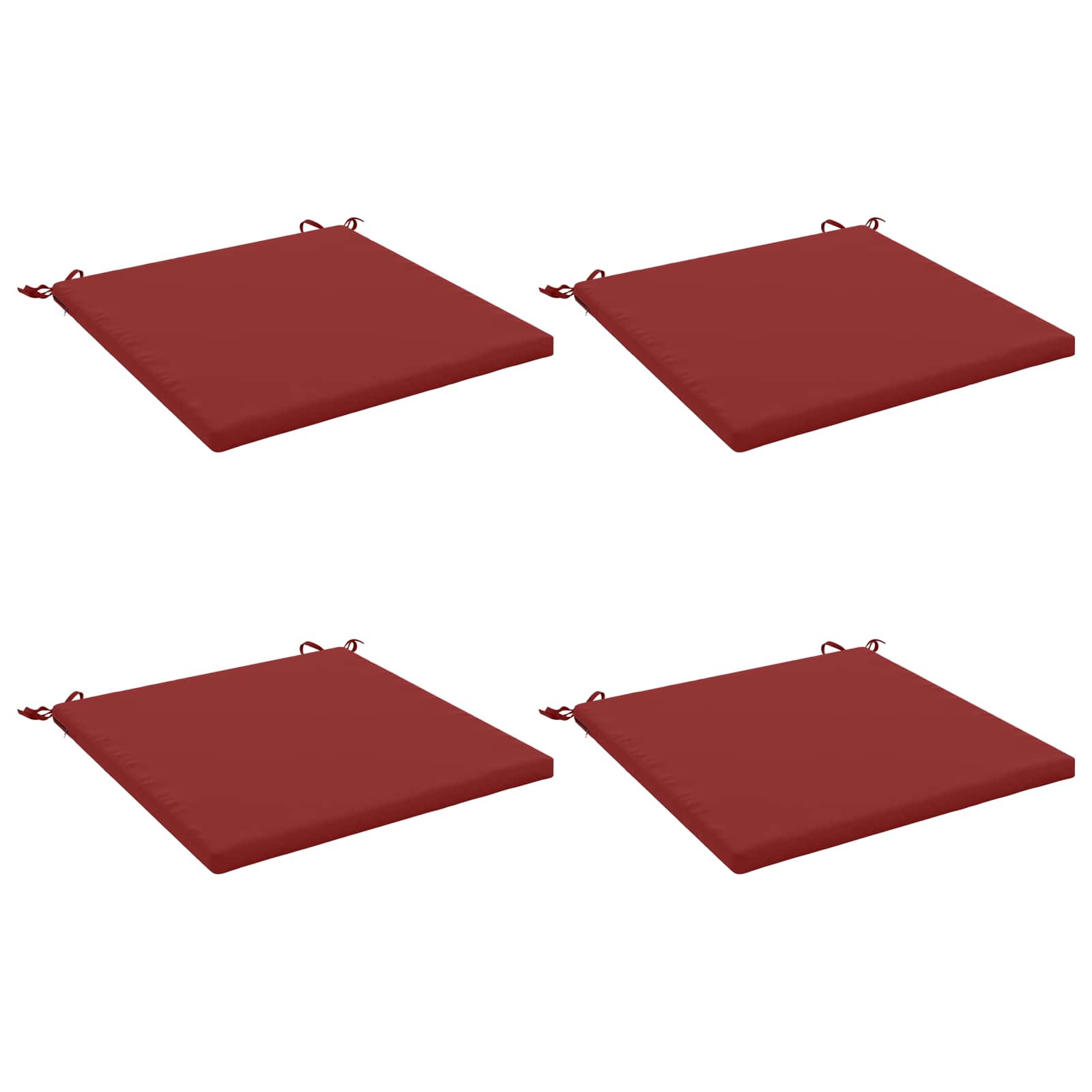 4-Piece Zitkussens SOEST 4 st 100% Polyester Wijnrood image 2