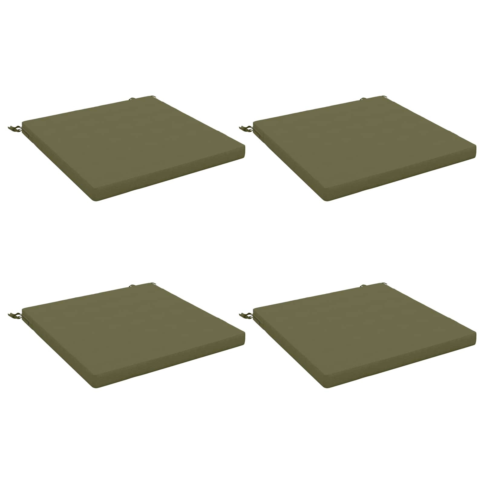 4-Piece Zitkussens SOEST 4 st 100% Polyester Olijfgroen image 1