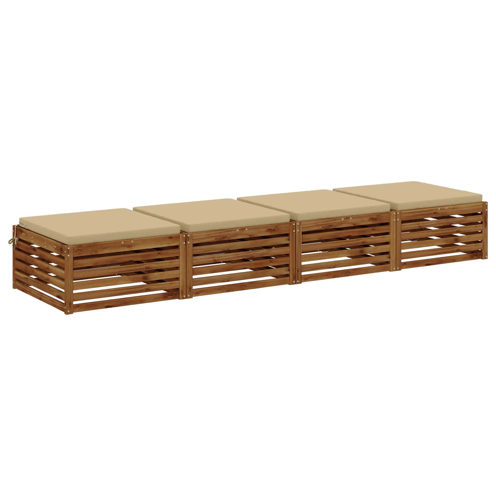 4-Piece Zitkussens SOEST 4 st 100% Polyester Beige image 2