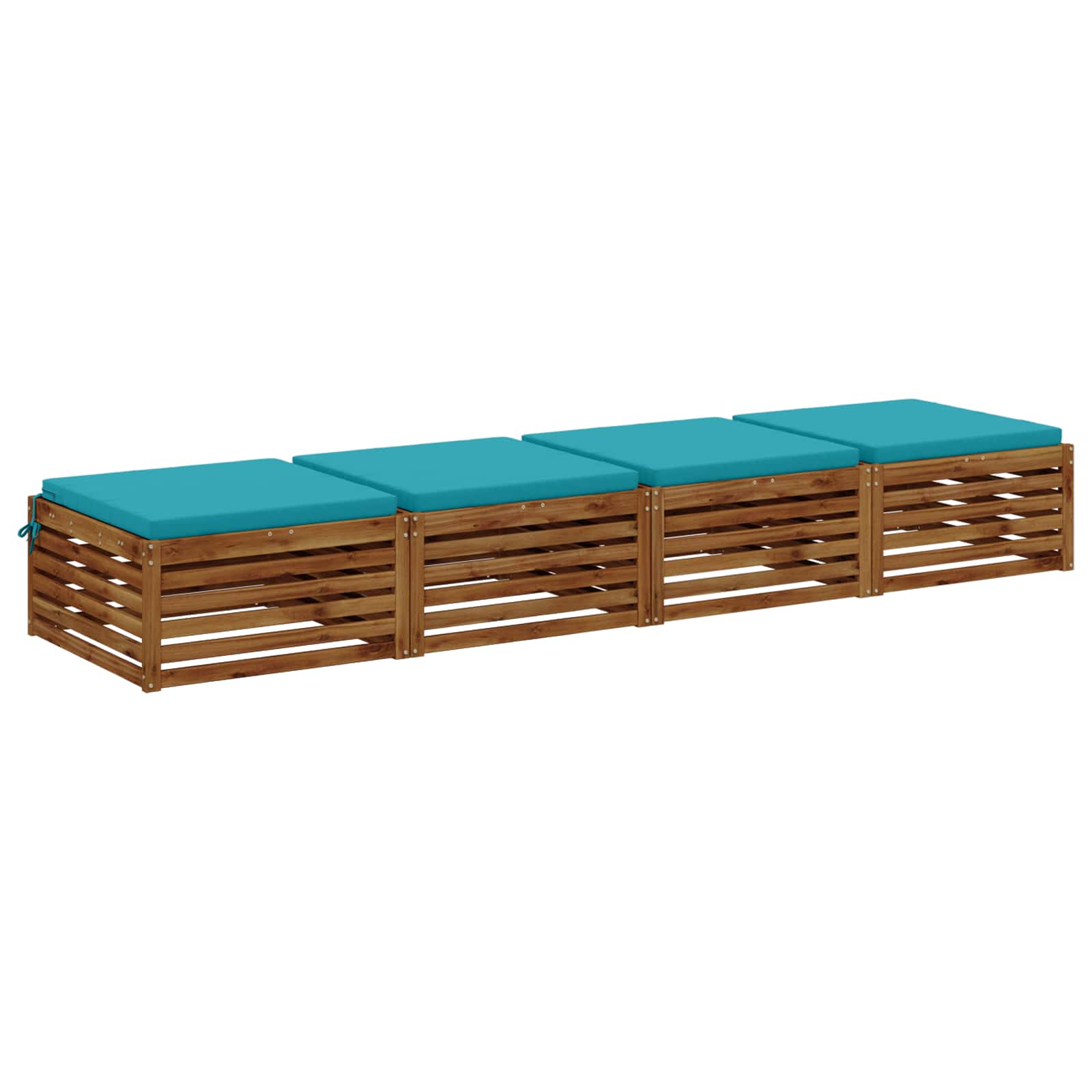 4-Piece Zitkussens SOEST 4 st 100% Polyester Turquoise image 2