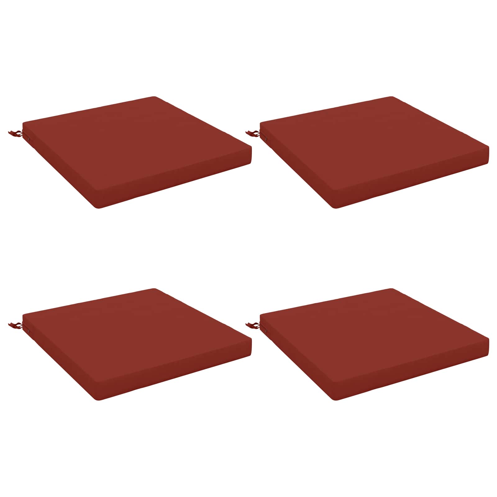 4-Piece Zitkussens SOEST 4 st 100% Polyester Rood image 1