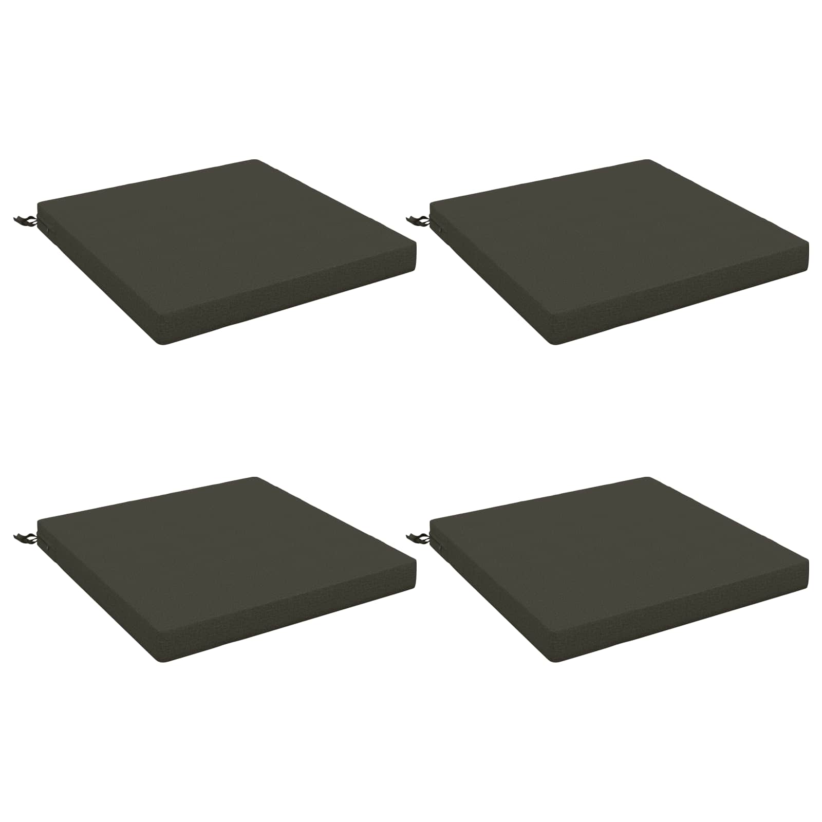 4-Piece Zitkussens SOEST 4 st 100% Polyester Antraciet image 2