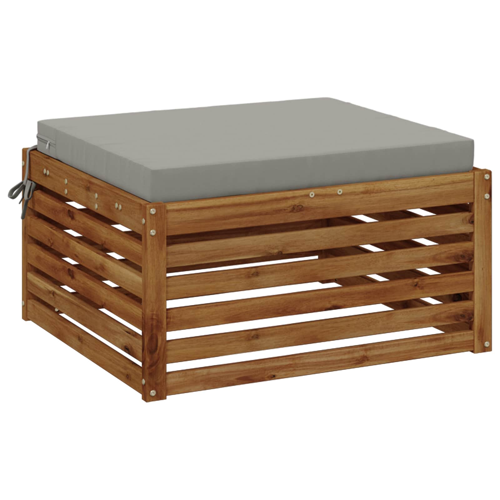 1-Piece Zitkussen SOEST 100% Polyester Grijs 60 x 60 x 7 cm image 2