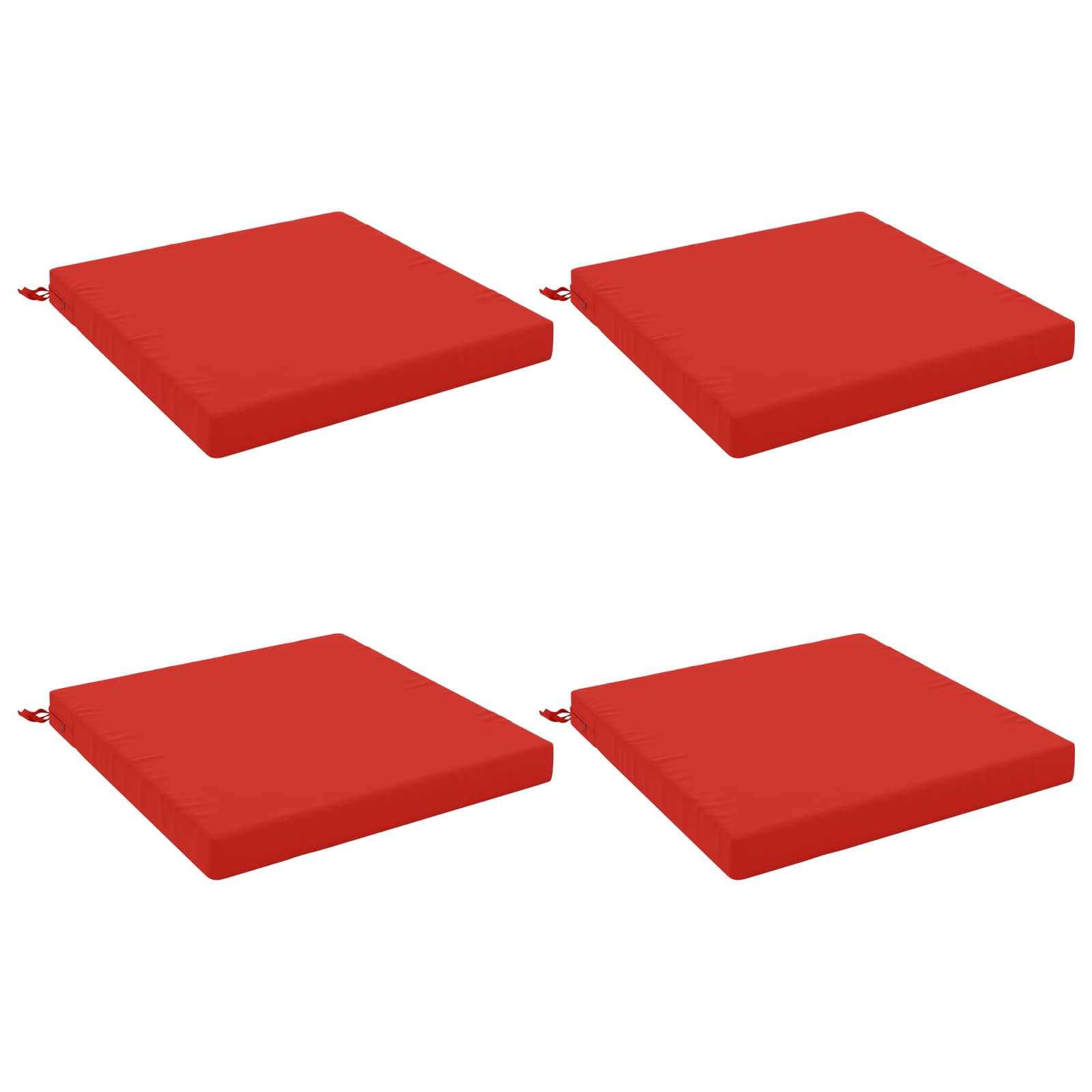 4-Piece Zitkussens SOEST 4 st 100% Polyester Rood image 1