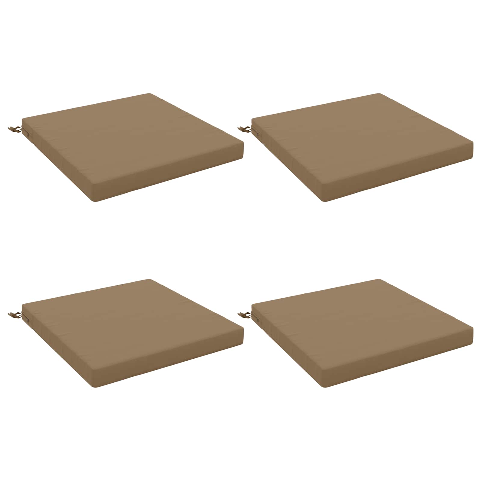 4-Piece Zitkussens SOEST 4 st 100% Polyester Taupe image 1