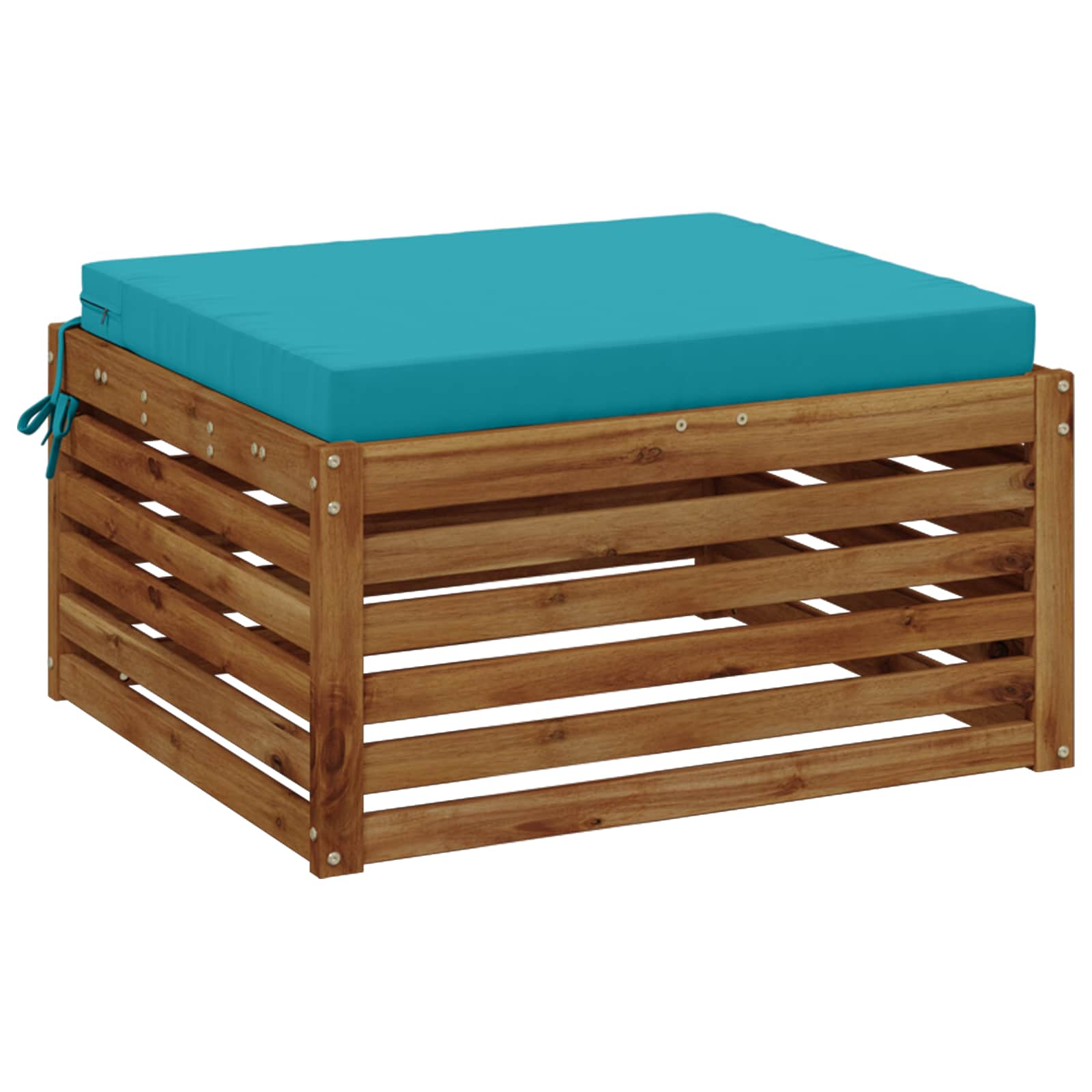 1-Piece Zitkussen SOEST 100% Polyester Turquoise 60 x 60 x 7 cm image 2