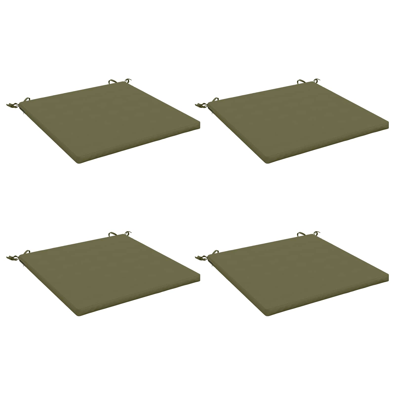 4-Piece Zitkussens SOEST 4 st 100% Polyester Olijfgroen image 1