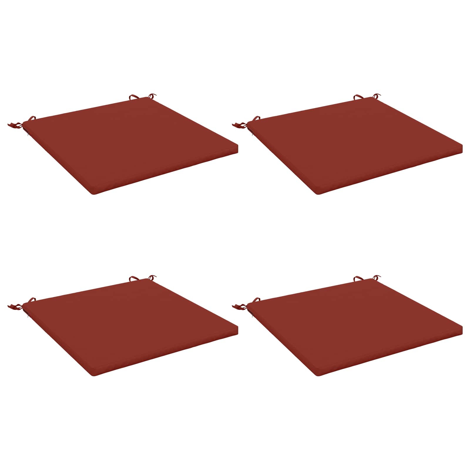 4-Piece Zitkussens SOEST 4 st 100% Polyester Rood image 1