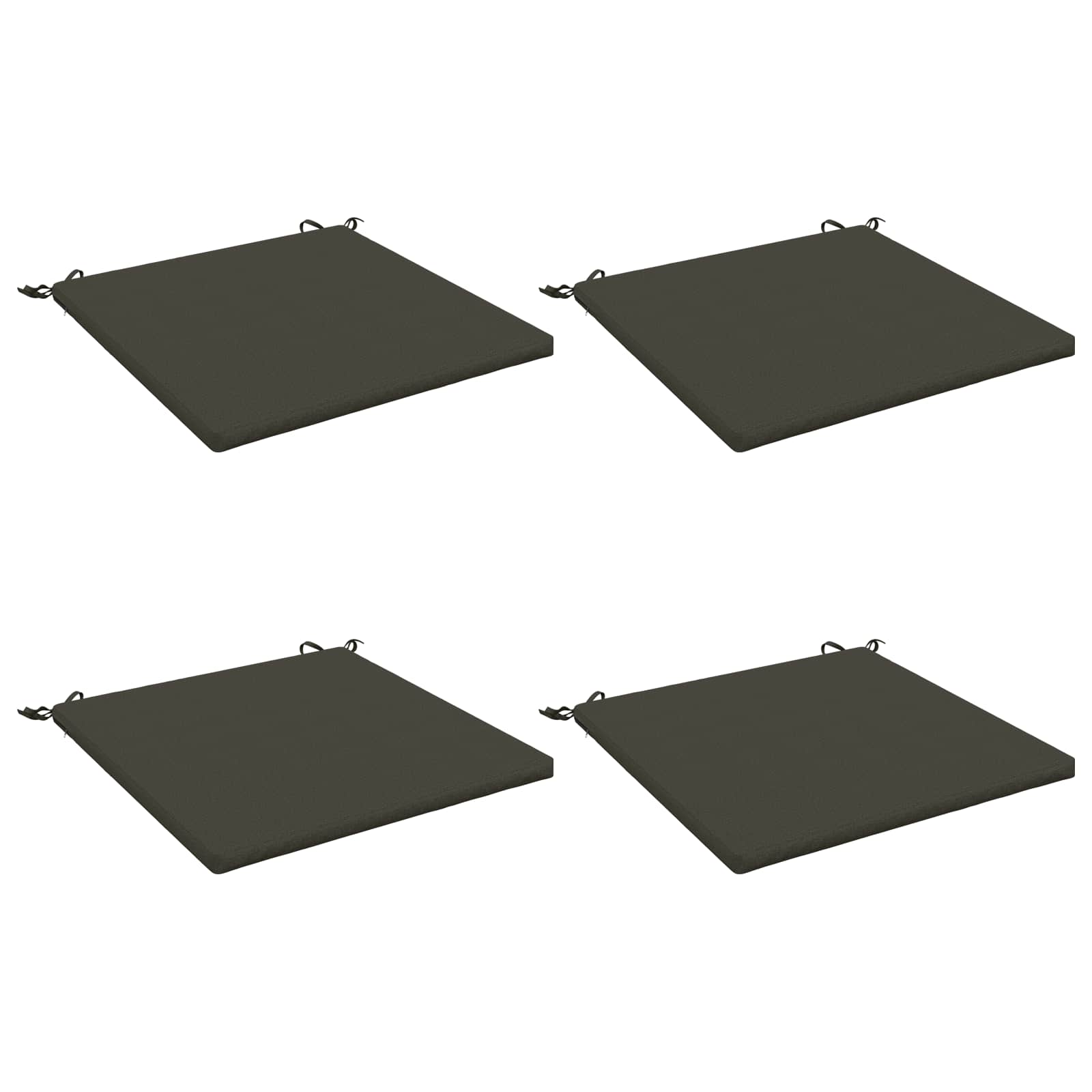 4-Piece Zitkussens SOEST 4 st 100% Polyester Antraciet image 1
