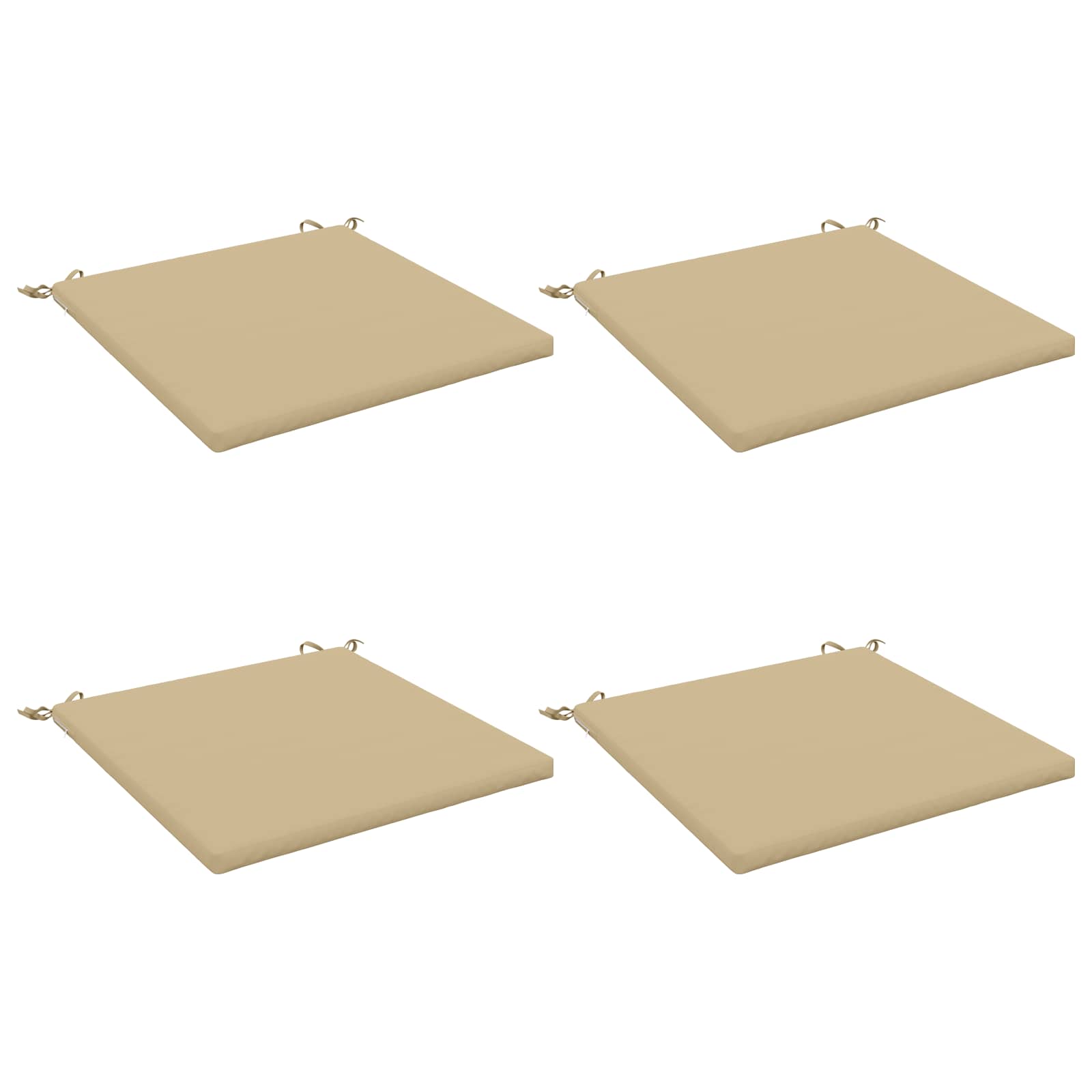 4-Piece Zitkussens SOEST 4 st 100% Polyester Beige image 1