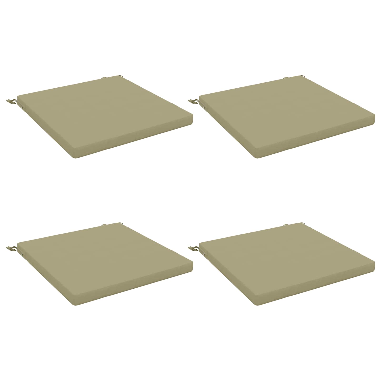 4-Piece Zitkussens SOEST 4 st 100% Polyester Lichtgroen image 1