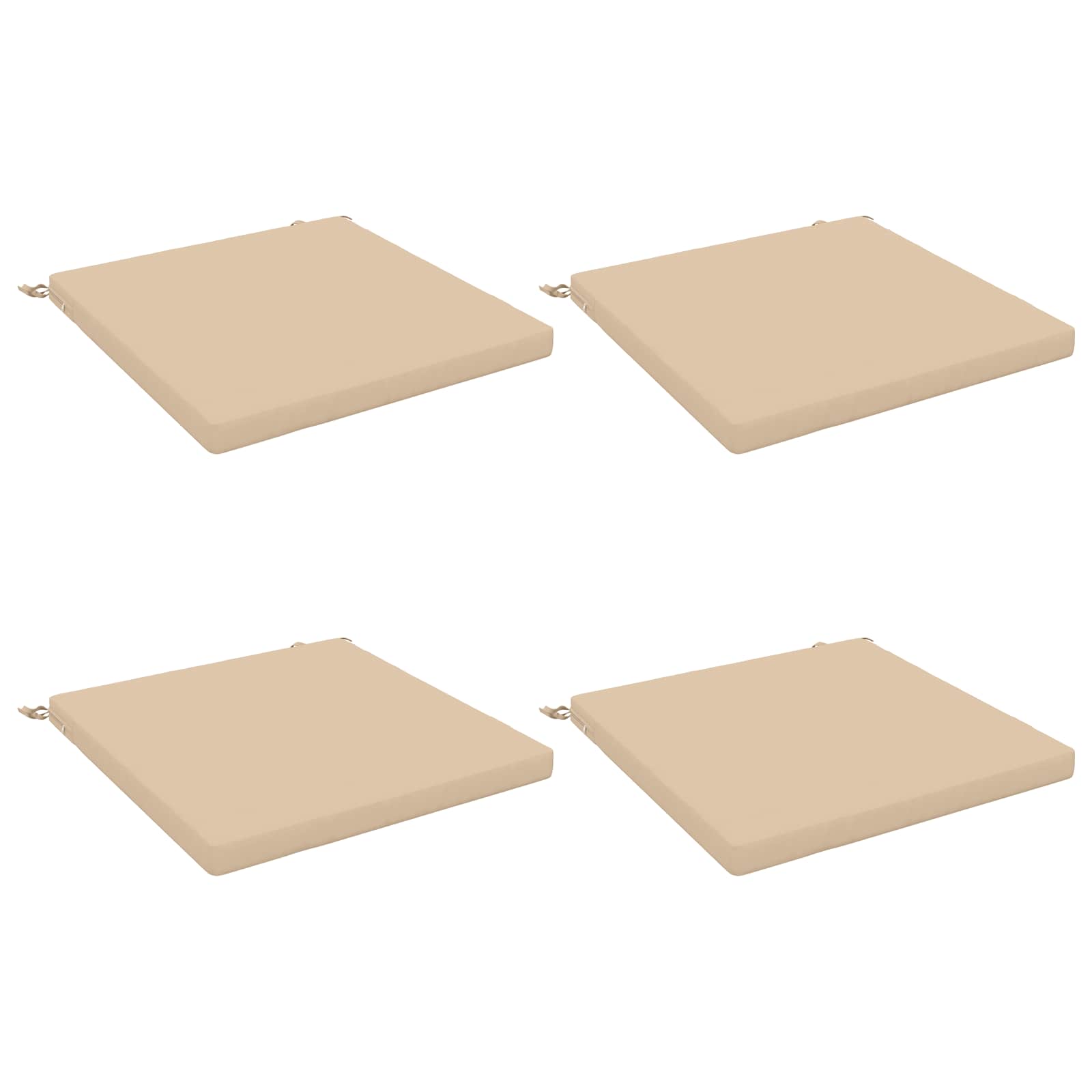 4-Piece Zitkussens SOEST 4 st 100% Polyester Crèmekleurig image 2