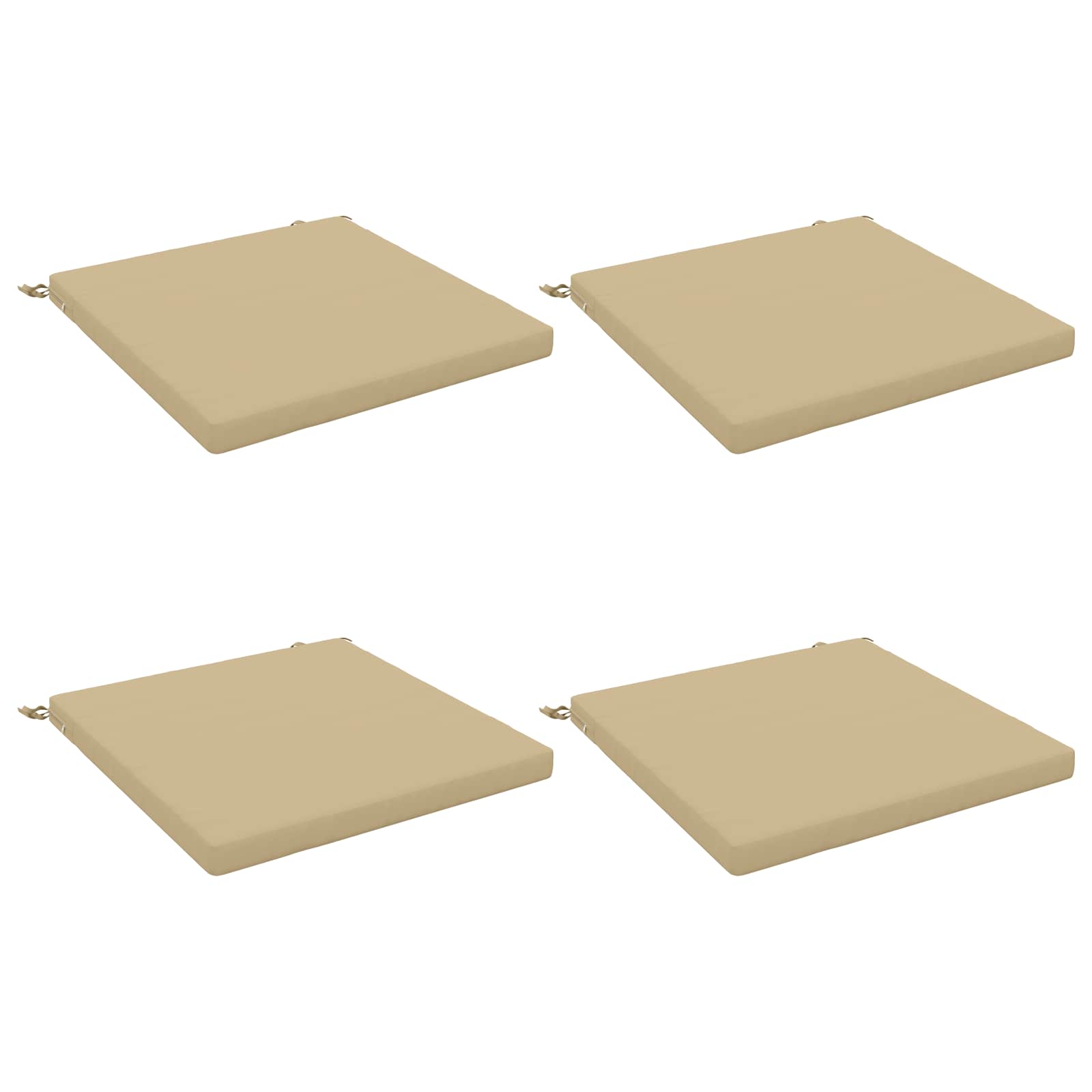 4-Piece Zitkussens SOEST 4 st 100% Polyester Beige image 1