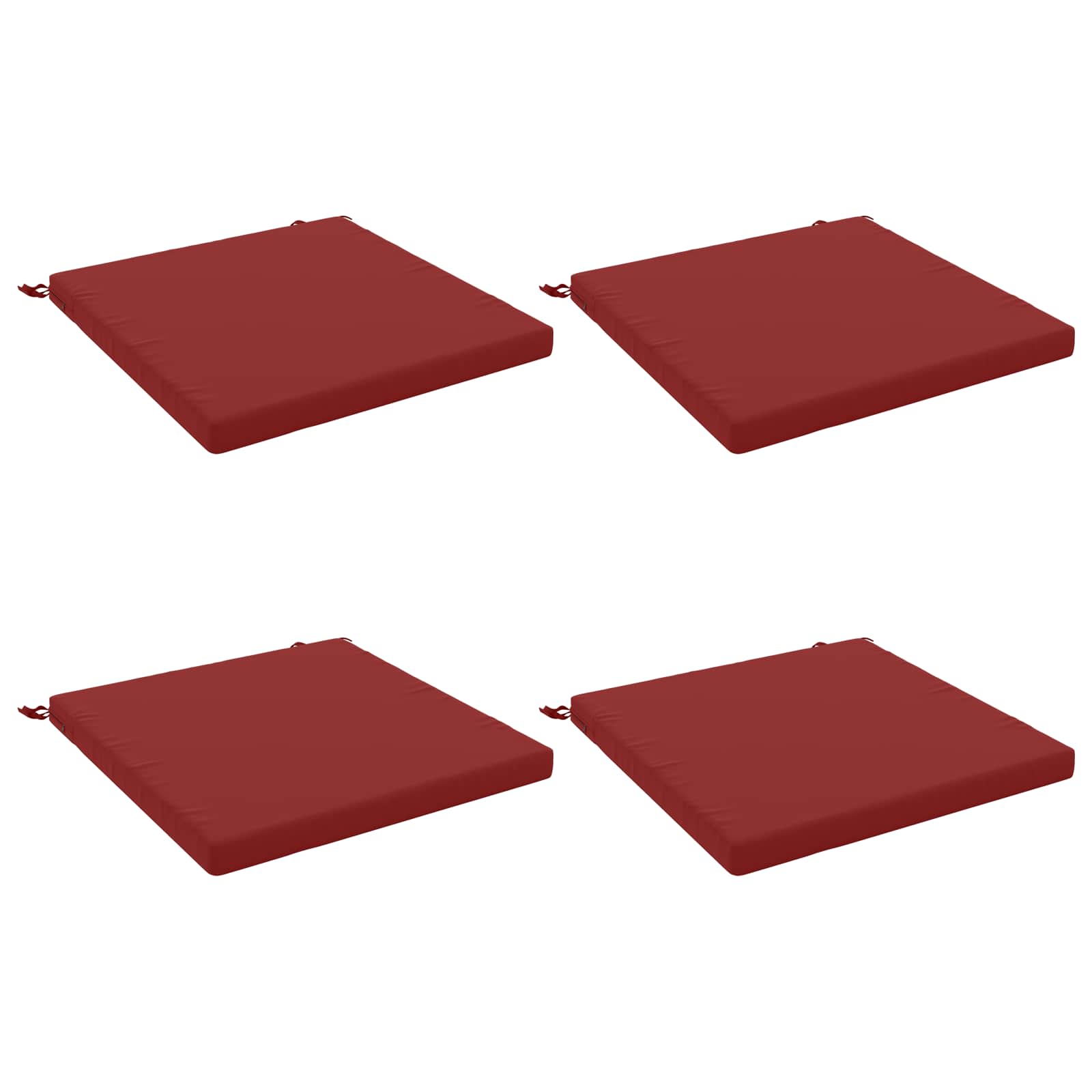 4-Piece Zitkussens SOEST 4 st 100% Polyester Wijnrood image 2