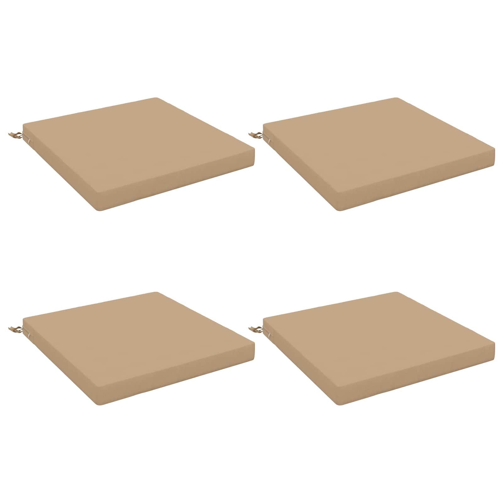 4-Piece Zitkussens SOEST 4 st 100% Polyester Zand image 1