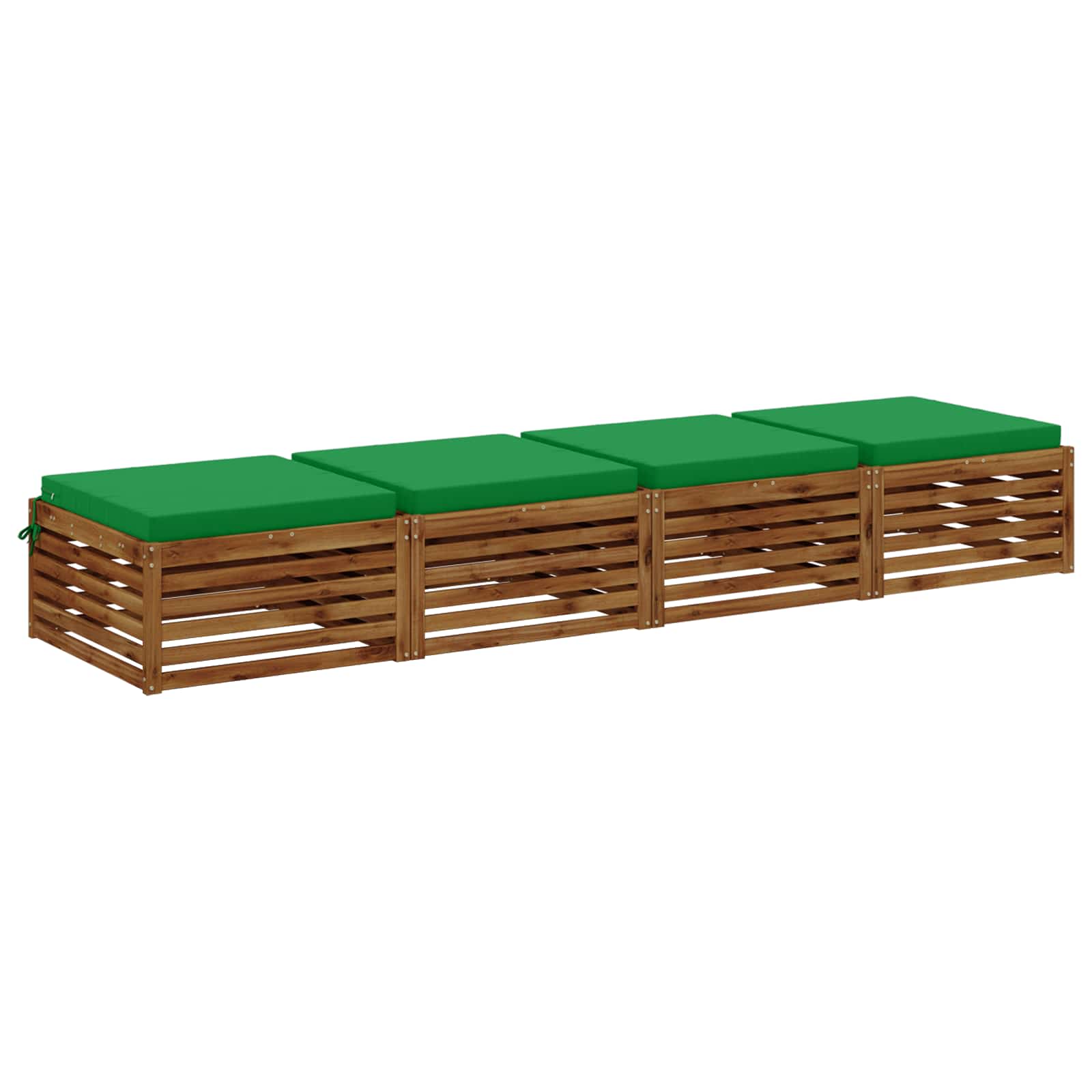 4-Piece Zitkussens SOEST 4 st 100% Polyester Groen image 2