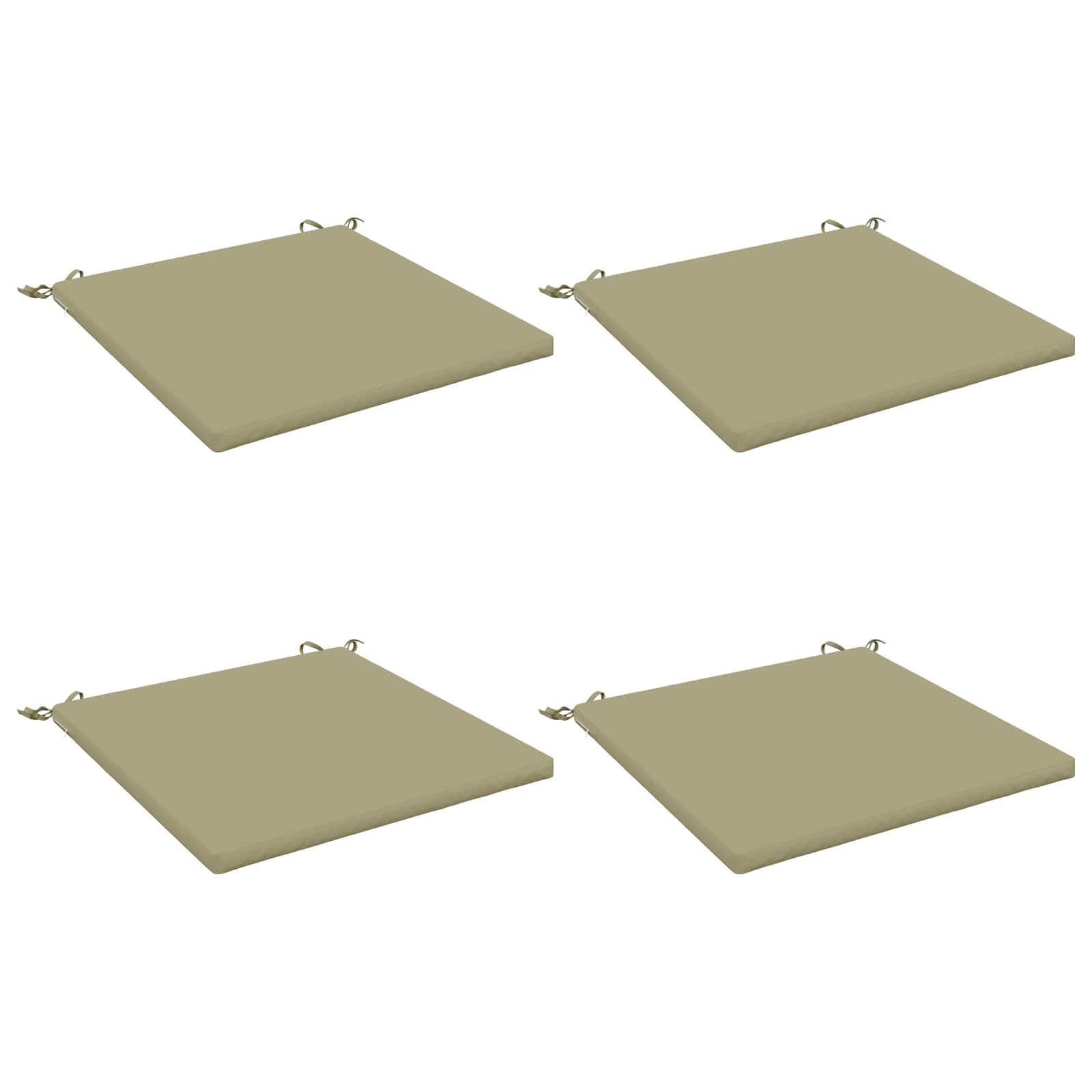 4-Piece Zitkussens SOEST 4 st 100% Polyester Lichtgroen image 1