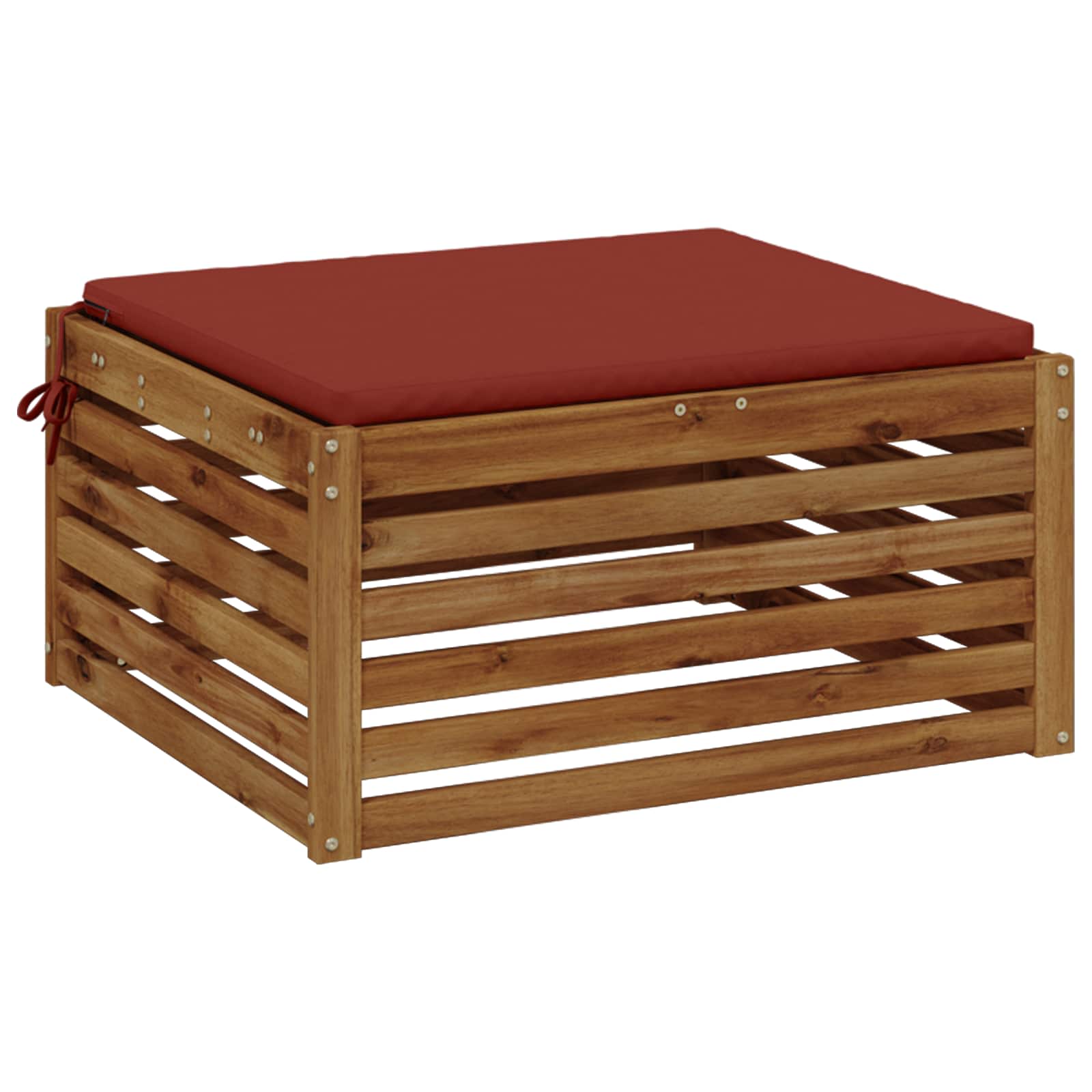 1-Piece Zitkussen SOEST 100% Polyester Rood 80 x 80 x 3 cm image 2