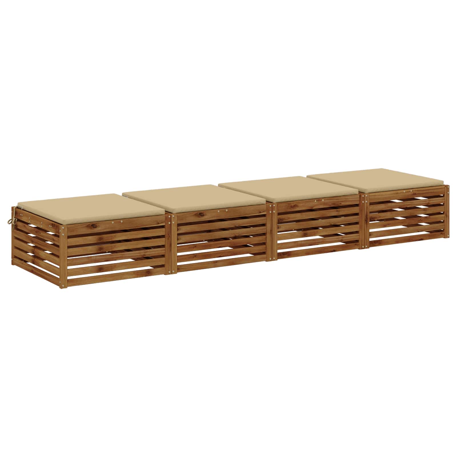 4-Piece Zitkussens SOEST 4 st 100% Polyester Beige image 2