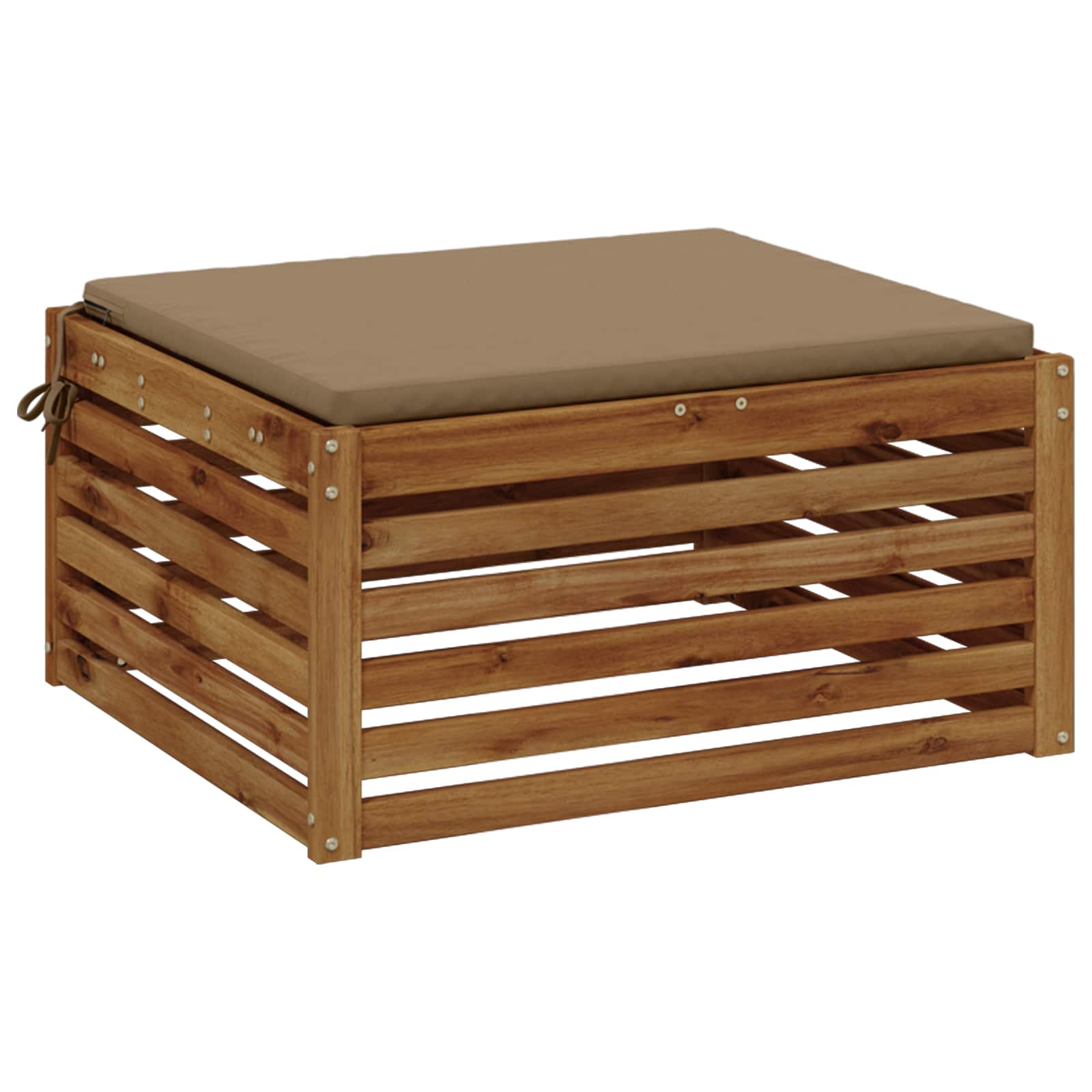 1-Piece Zitkussen SOEST 100% Polyester Taupe 80 x 80 x 3 cm image 2