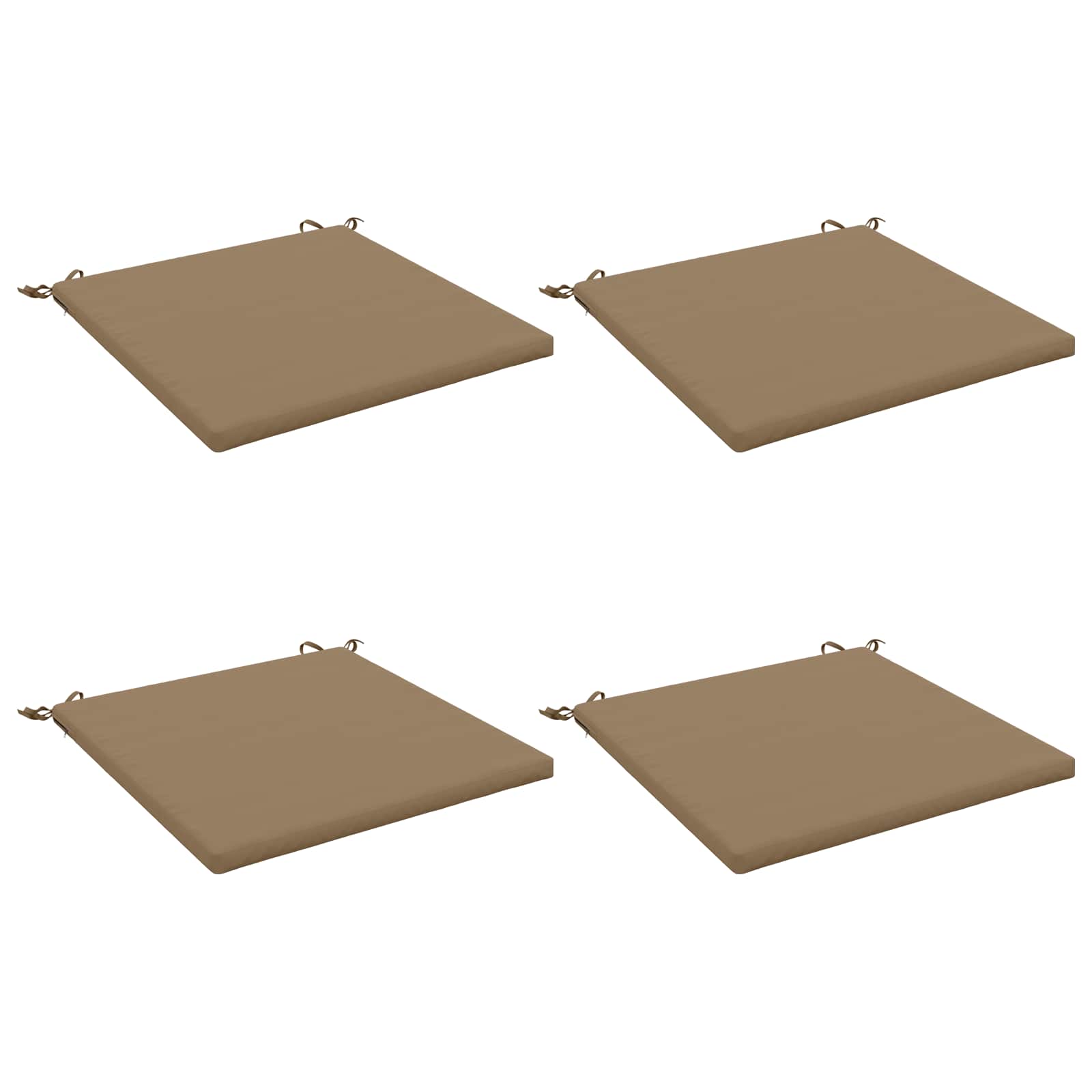 4-Piece Zitkussens SOEST 4 st 100% Polyester Taupe image 1