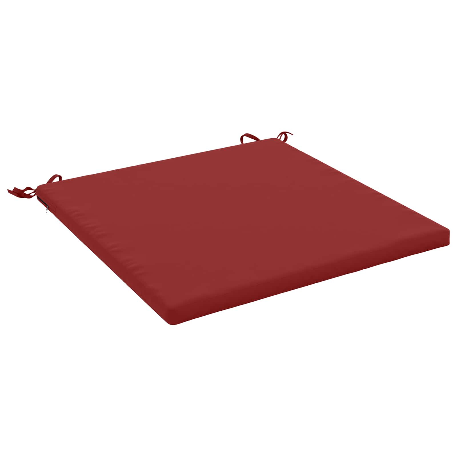 1-Piece Zitkussen SOEST 100% Polyester Wijnrood 80 x 80 x 3 cm image 1