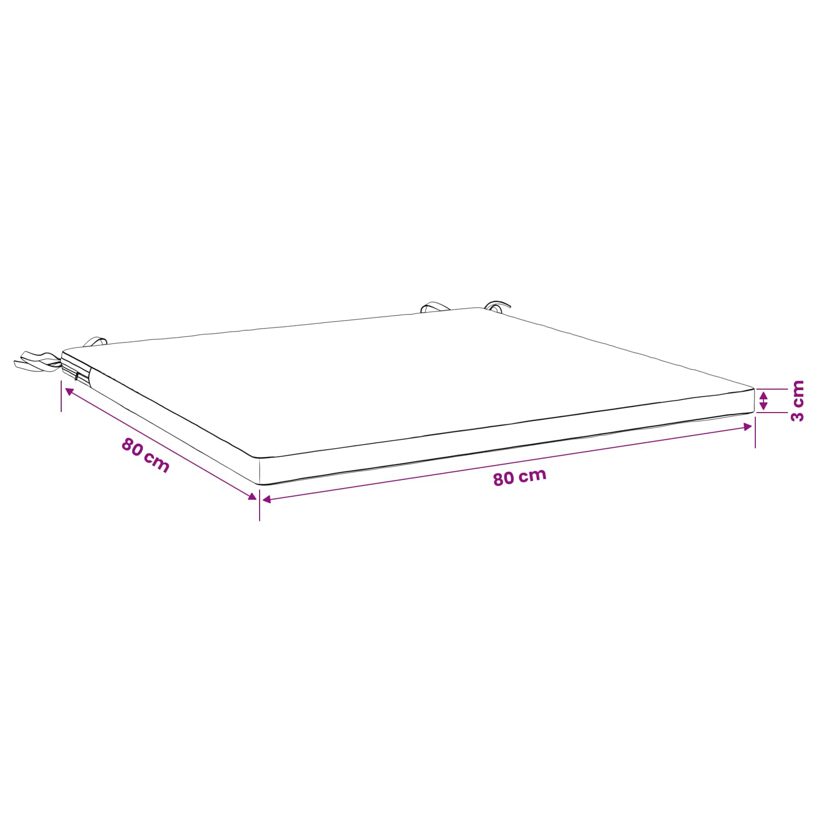 1-Piece Zitkussen SOEST 100% Polyester Wijnrood 80 x 80 x 3 cm image 8