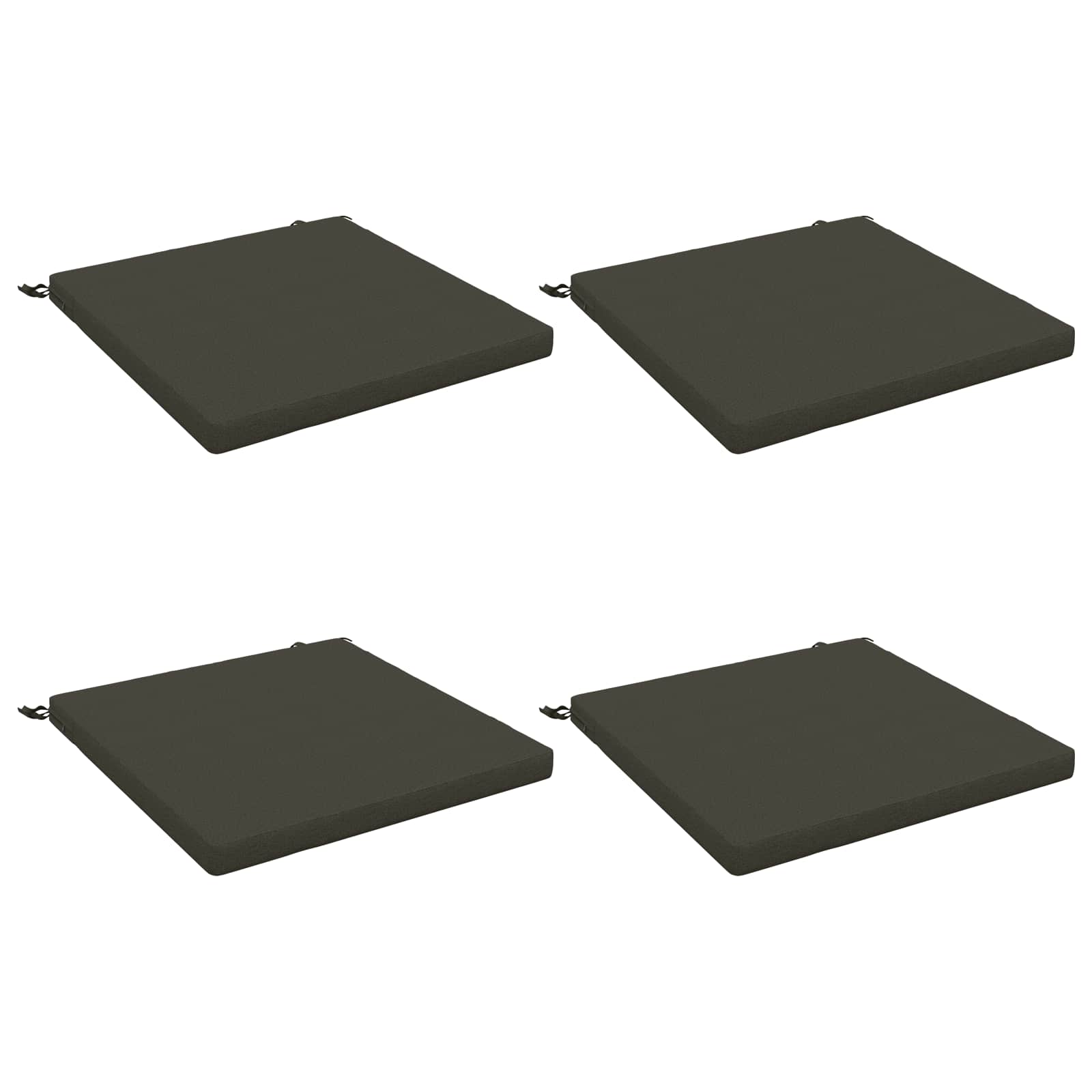 4-Piece Zitkussens SOEST 4 st 100% Polyester Antraciet image 1