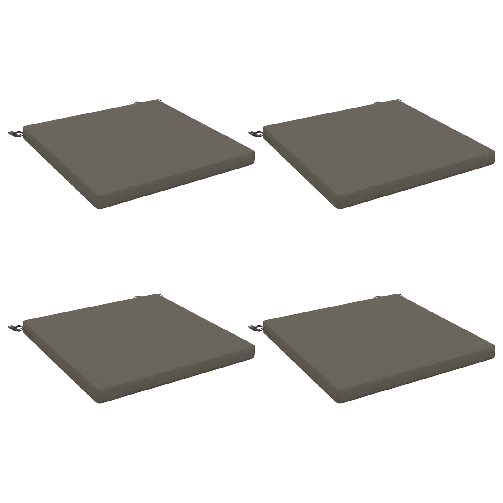 4-Piece Zitkussens SOEST 4 st 100% Polyester Grijs image 1