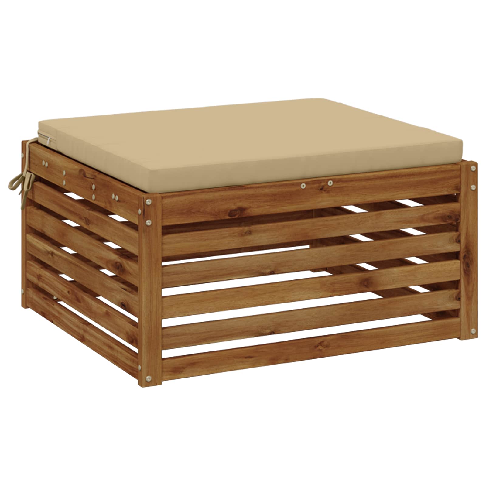 1-Piece Zitkussen SOEST 100% Polyester Beige 80 x 80 x 5 cm image 2