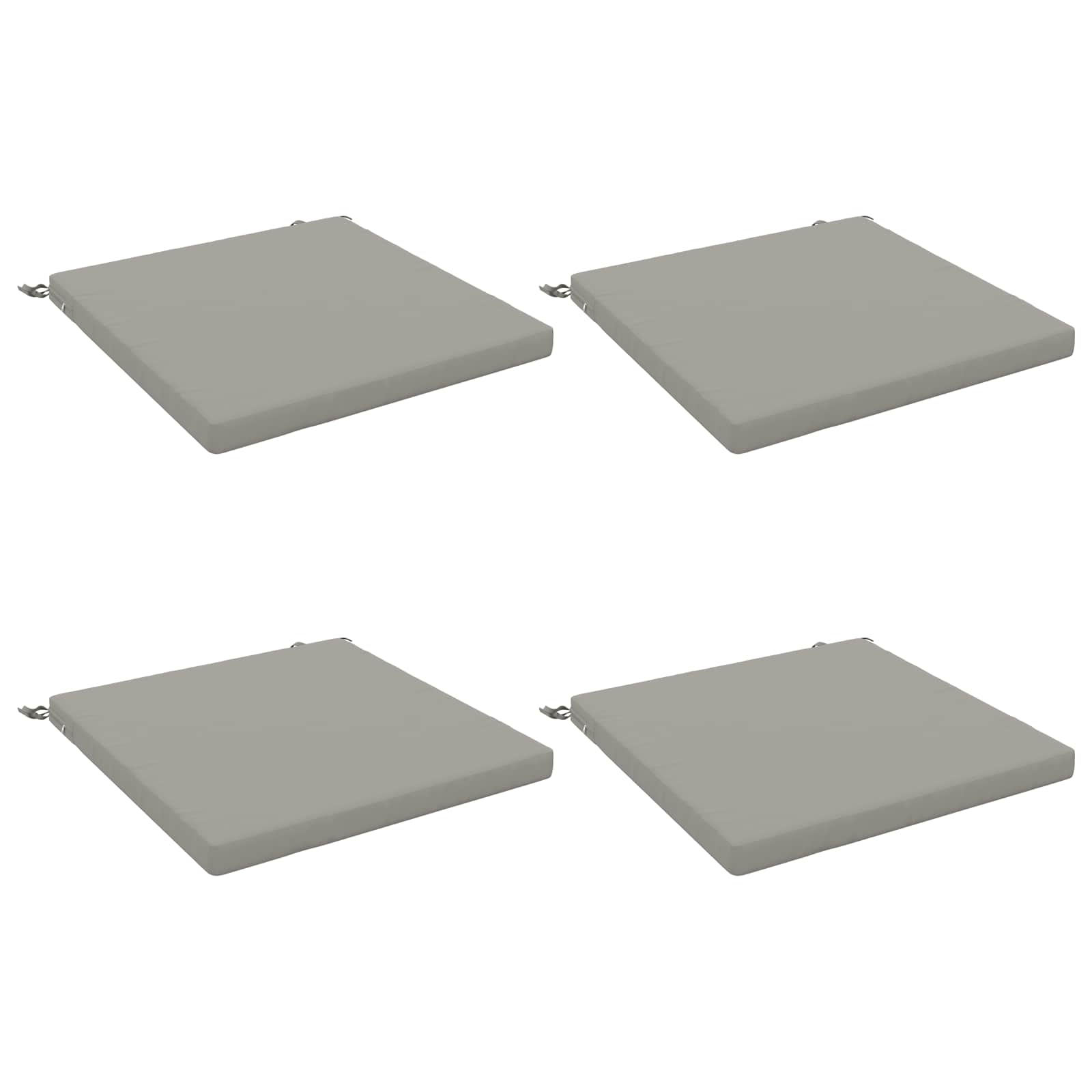 4-Piece Zitkussens SOEST 4 st 100% Polyester Grijs image 1
