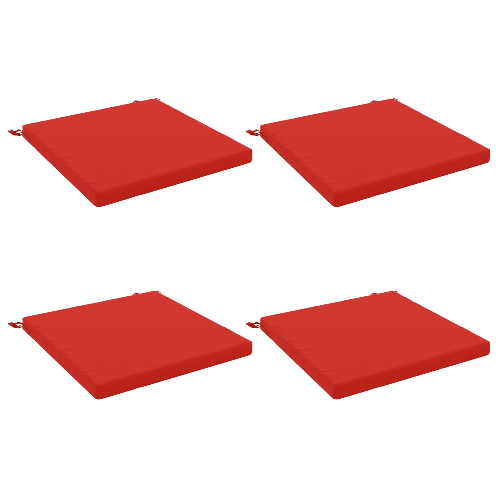4-Piece Zitkussens SOEST 4 st 100% Polyester Rood image 1