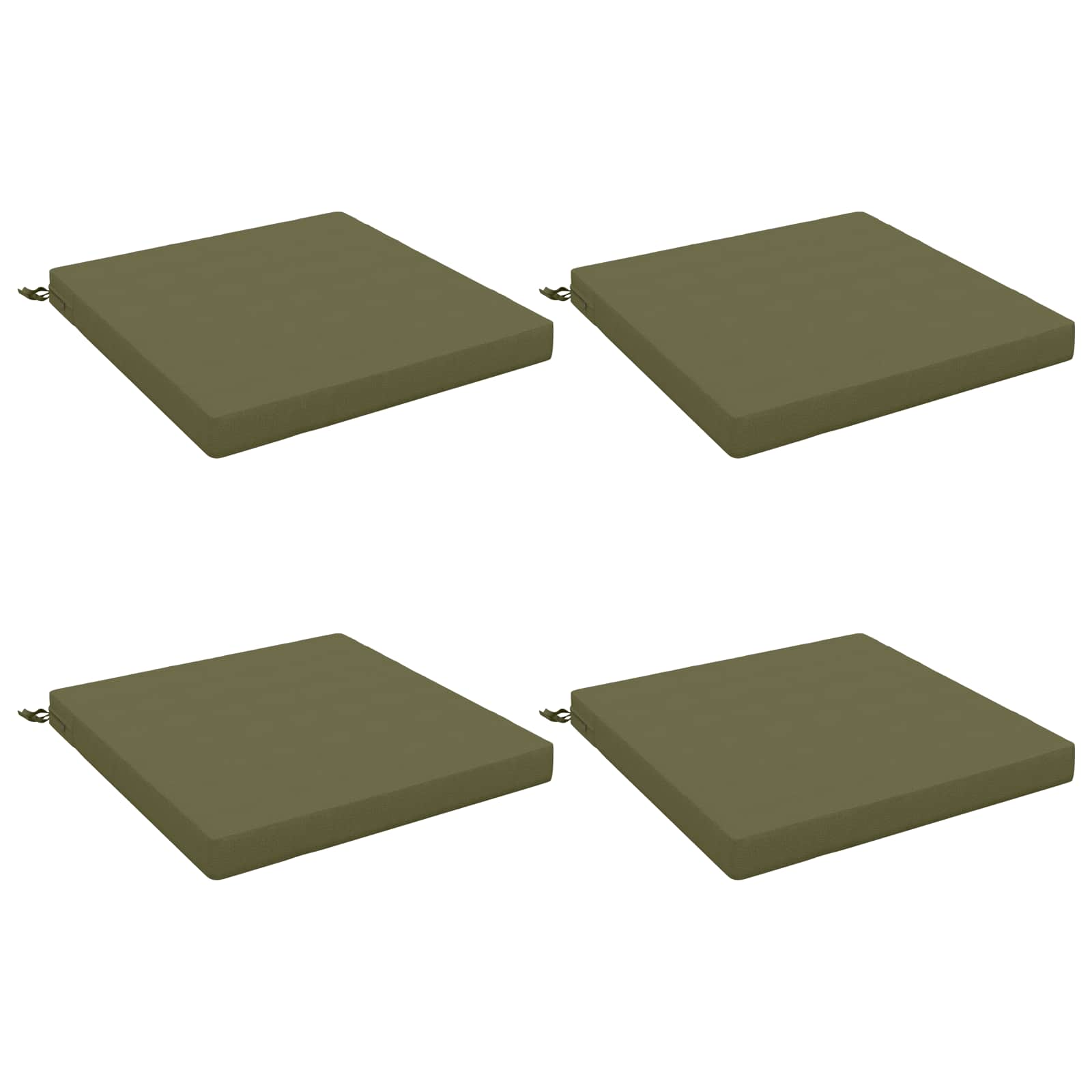 4-Piece Zitkussens SOEST 4 st 100% Polyester Olijfgroen image 1