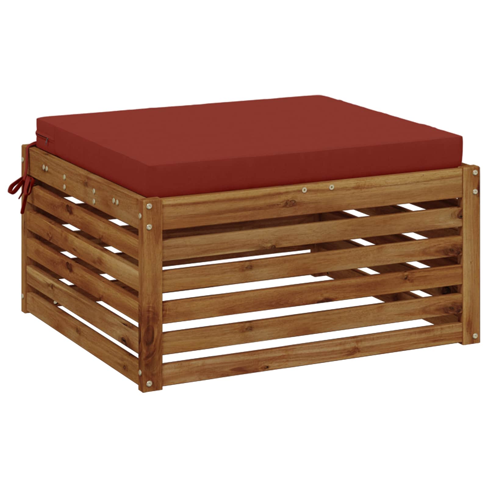 1-Piece Zitkussen SOEST 100% Polyester Rood 80 x 80 x 7 cm image 2