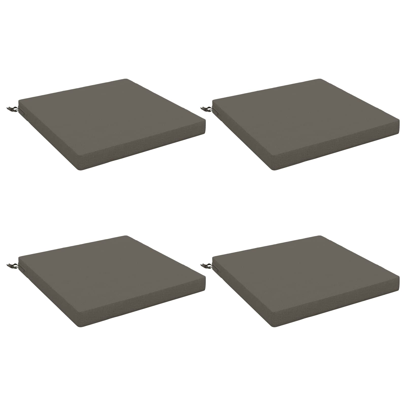 4-Piece Zitkussens SOEST 4 st 100% Polyester Grijs image 1