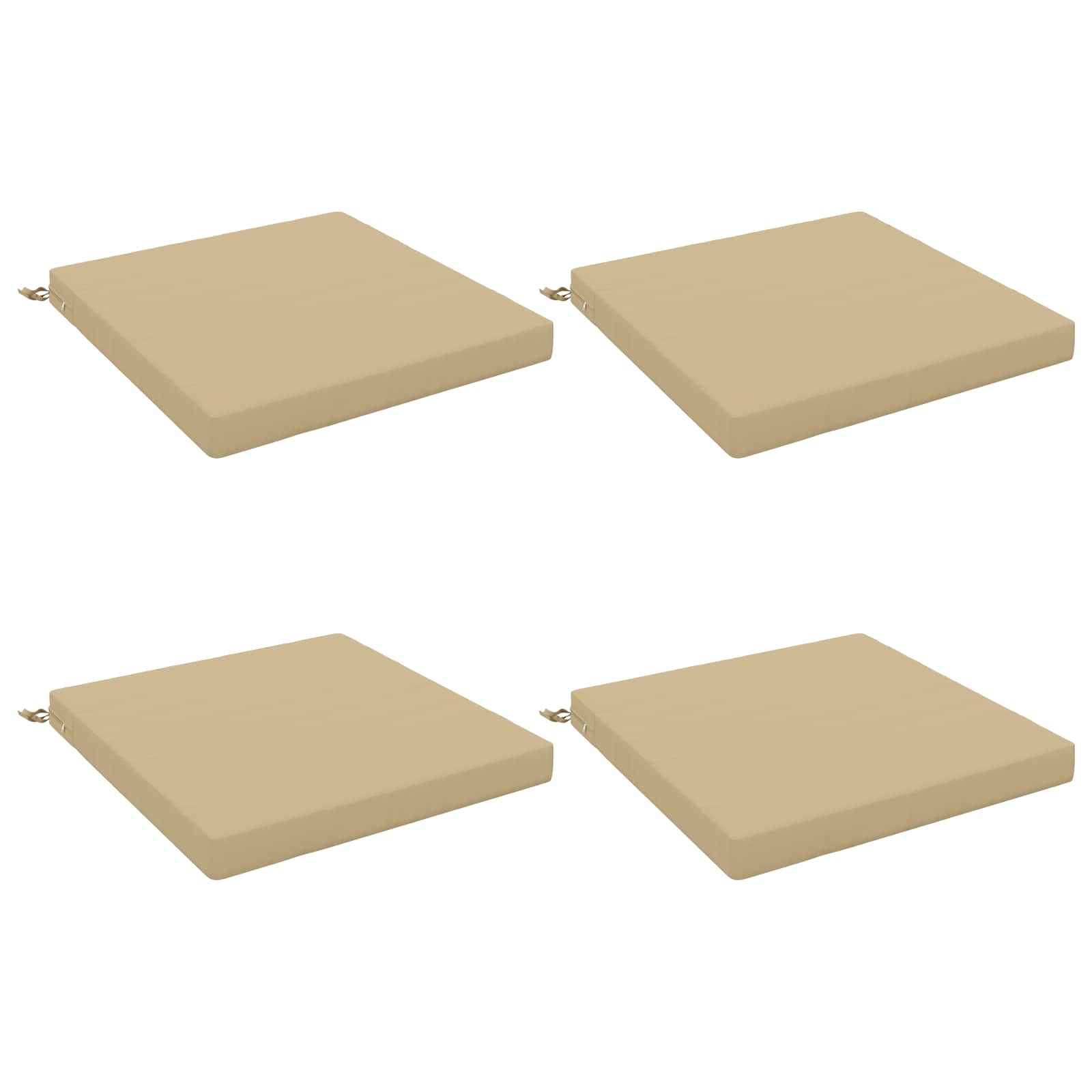 4-Piece Zitkussens SOEST 4 st 100% Polyester Beige image 1