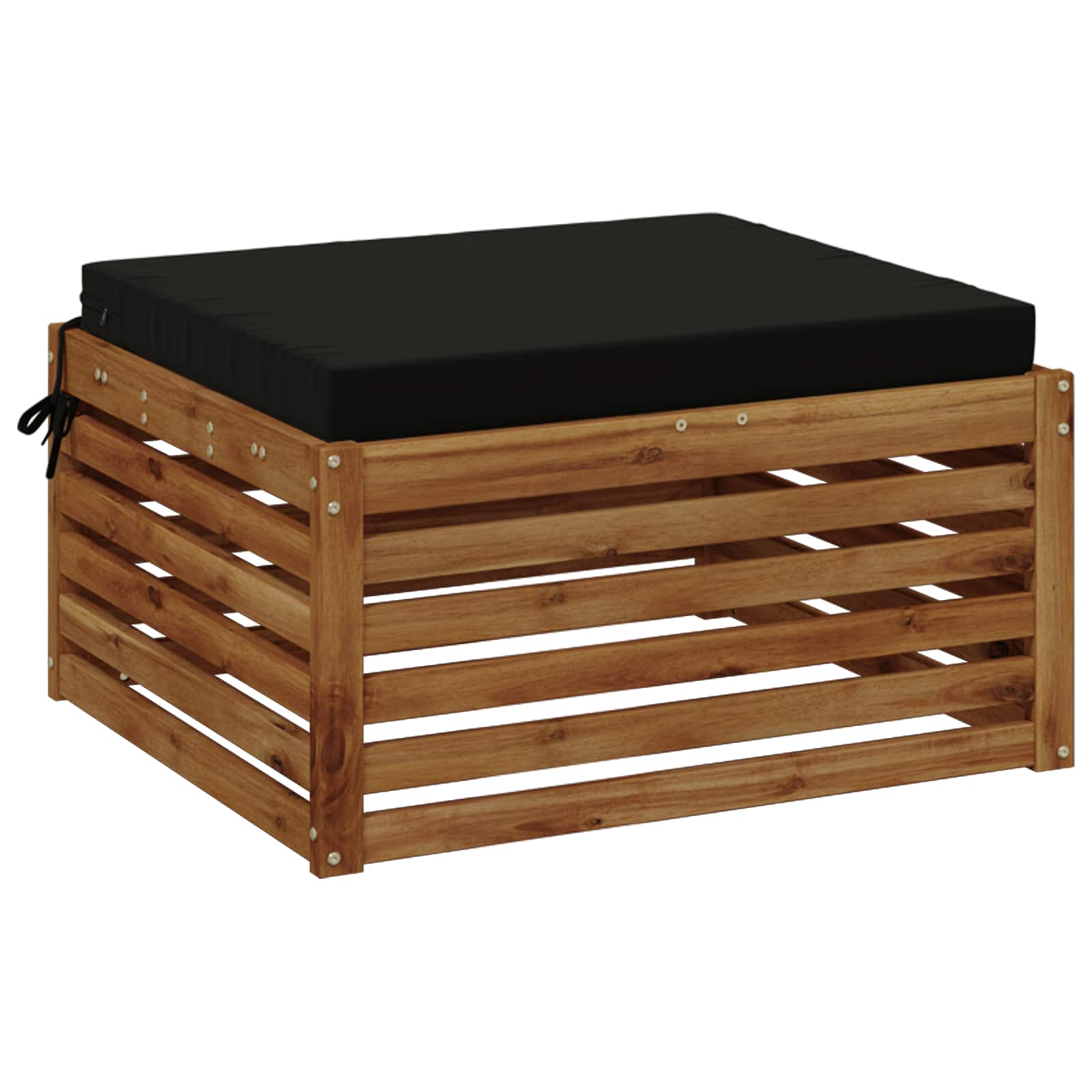 1-Piece Zitkussen SOEST 100% Polyester Zwart 80 x 80 x 7 cm image 3