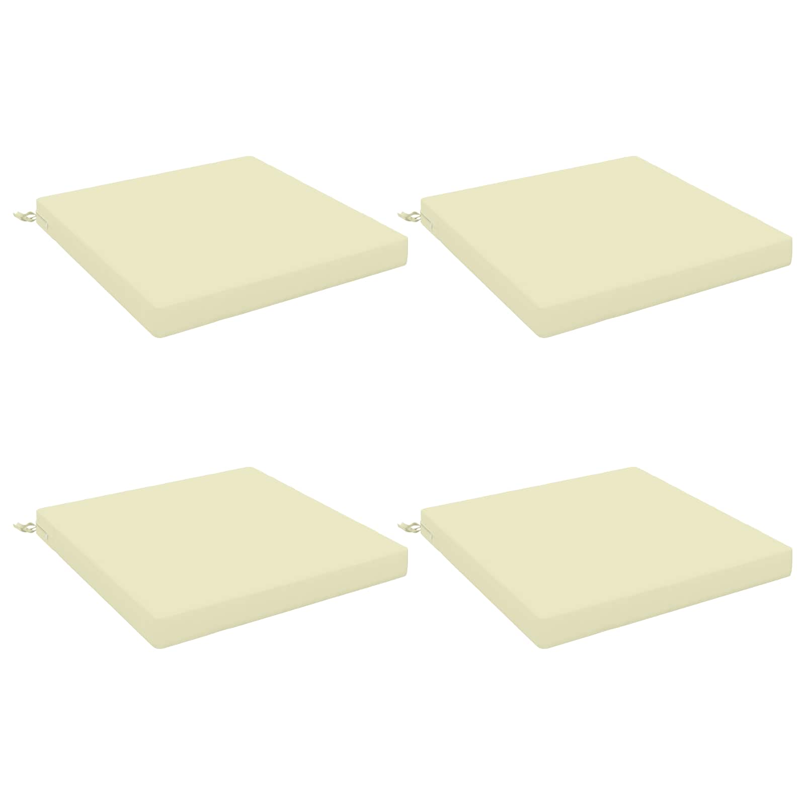 4-Piece Zitkussens SOEST 4 st 100% Polyester Crèmekleurig image 1