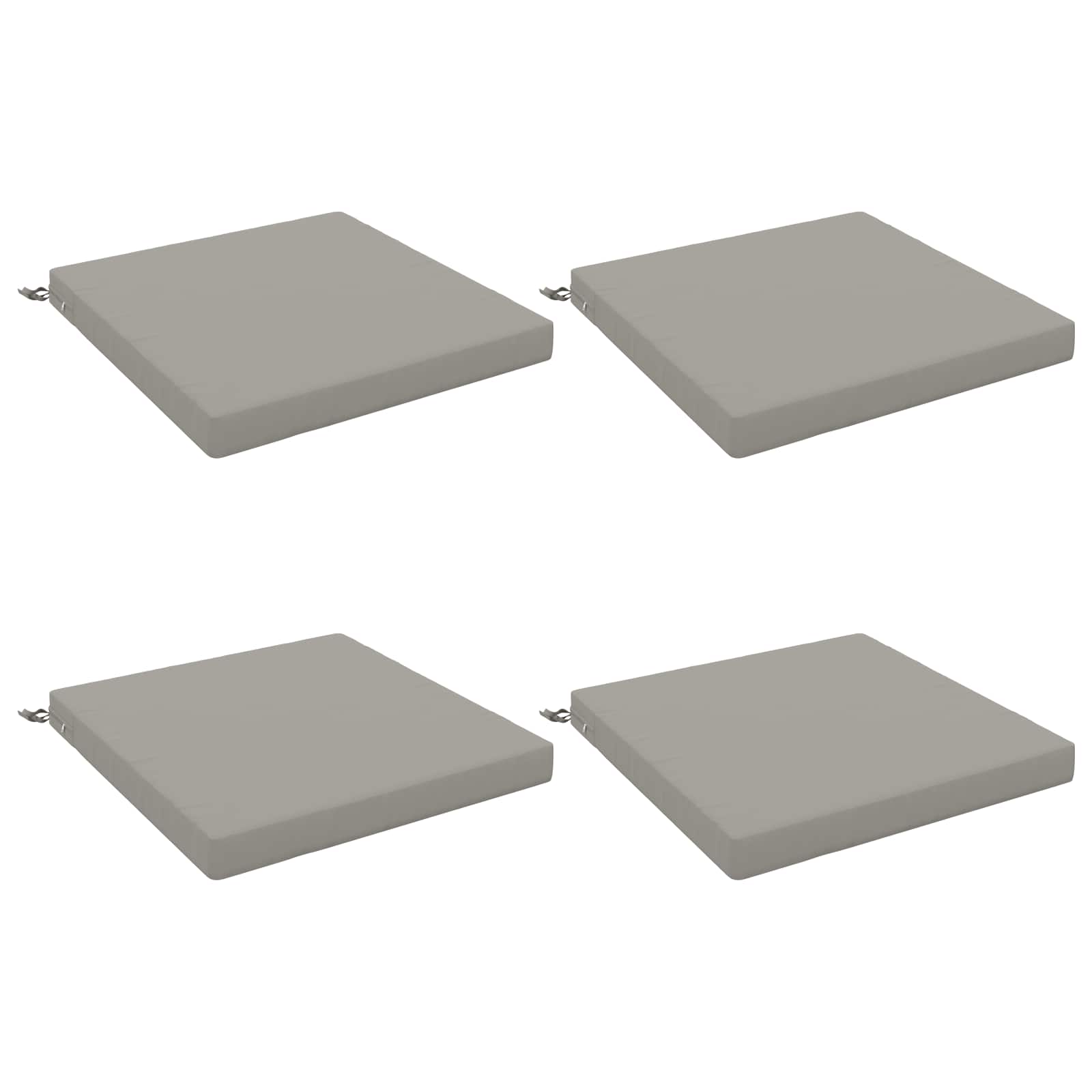 4-Piece Zitkussens SOEST 4 st 100% Polyester Grijs image 1