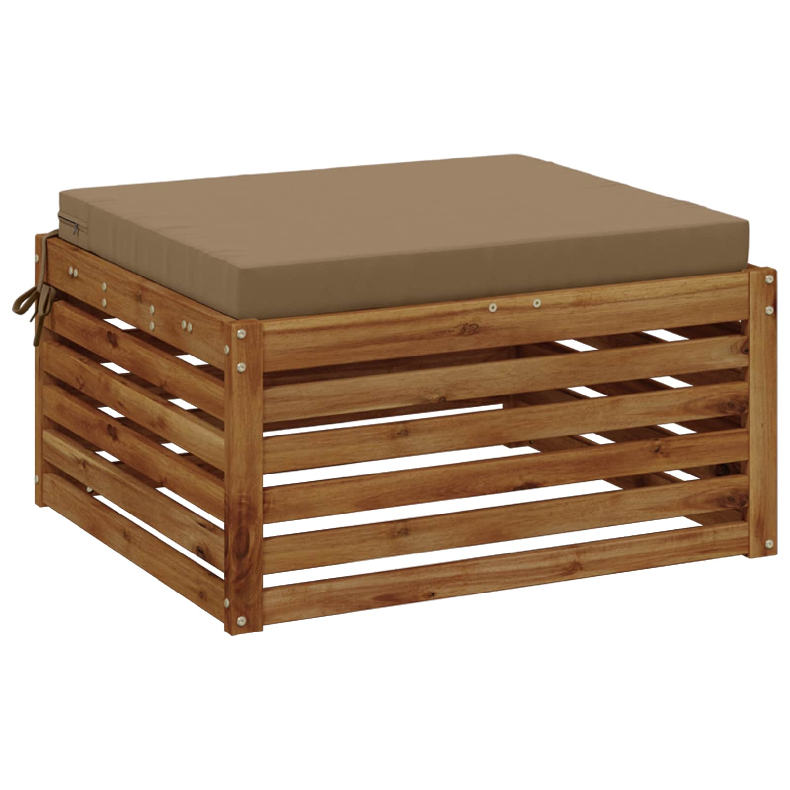 1-Piece Zitkussen SOEST 100% Polyester Taupe 80 x 80 x 7 cm image 3