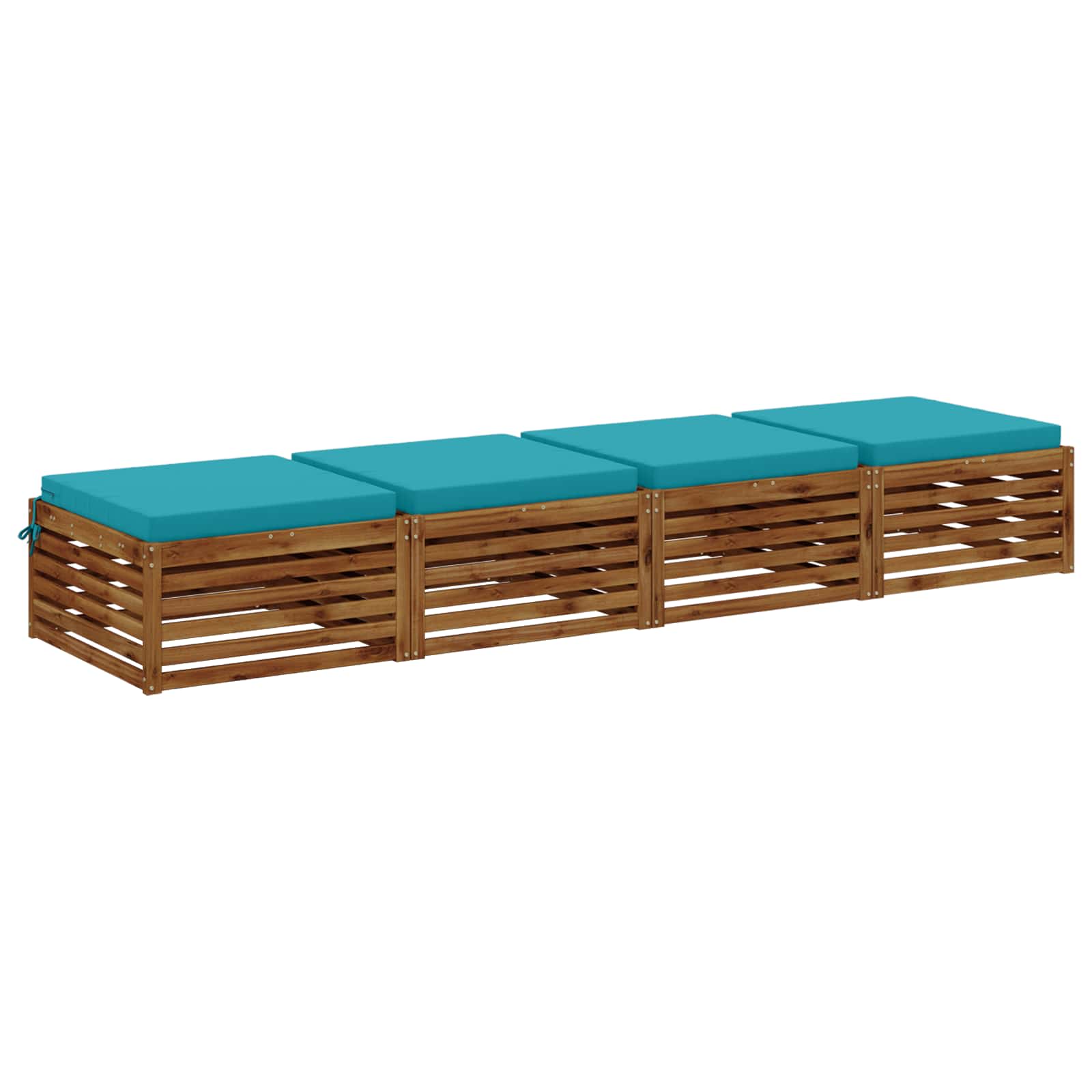 4-Piece Zitkussens SOEST 4 st 100% Polyester Turquoise image 2