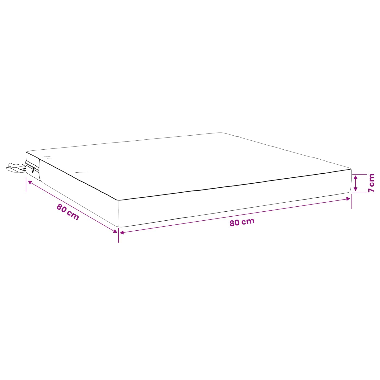 1-Piece Zitkussen SOEST 100% Polyester Wijnrood 80 x 80 x 7 cm image 8