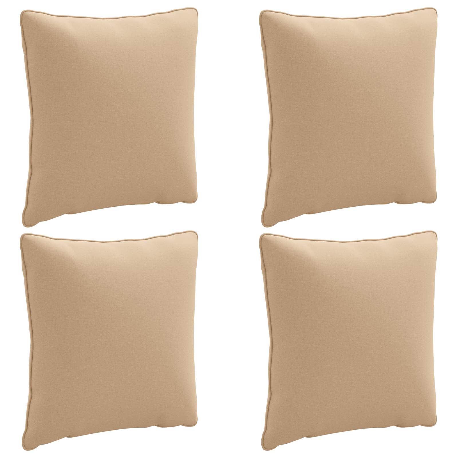 4-частова задна възглавница PUTTEN 4 pcs 100% полиестер Пясък — изображение 2